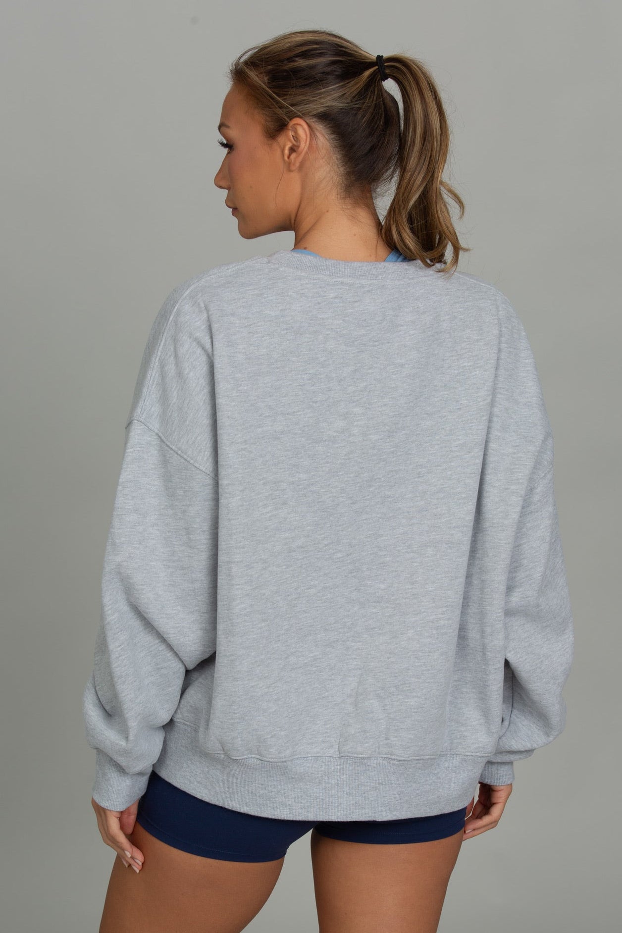 Medium Heather Grey GH Embroidered Sweatshirt