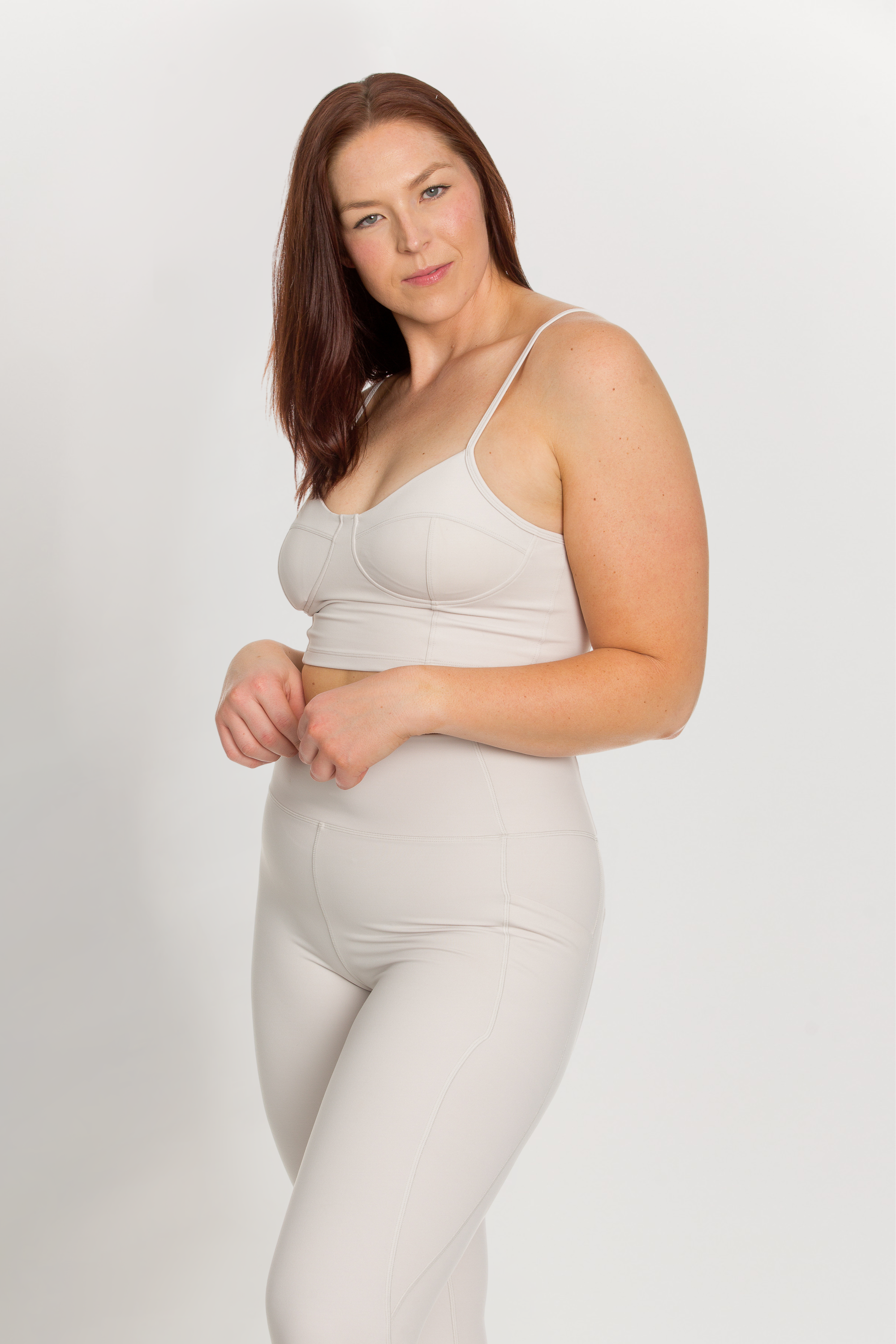 Smoke Bustier Sports Bra Top