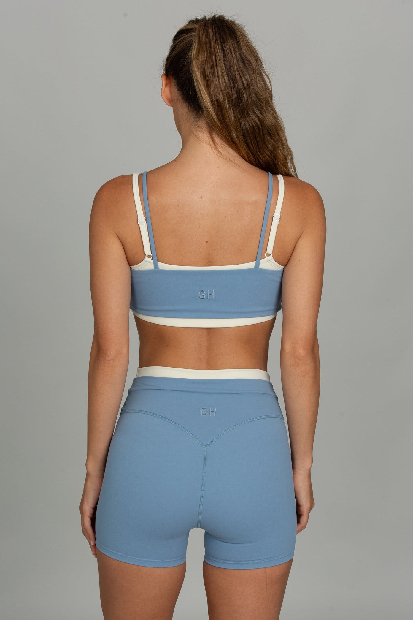 Stonewash Blue Double Waist StrydeForm Short