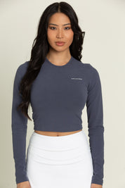 Navy Long Sleeve Softy Tee