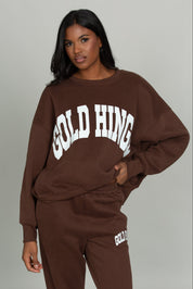 Dark Brown GH Wide Arm Sweatshirt