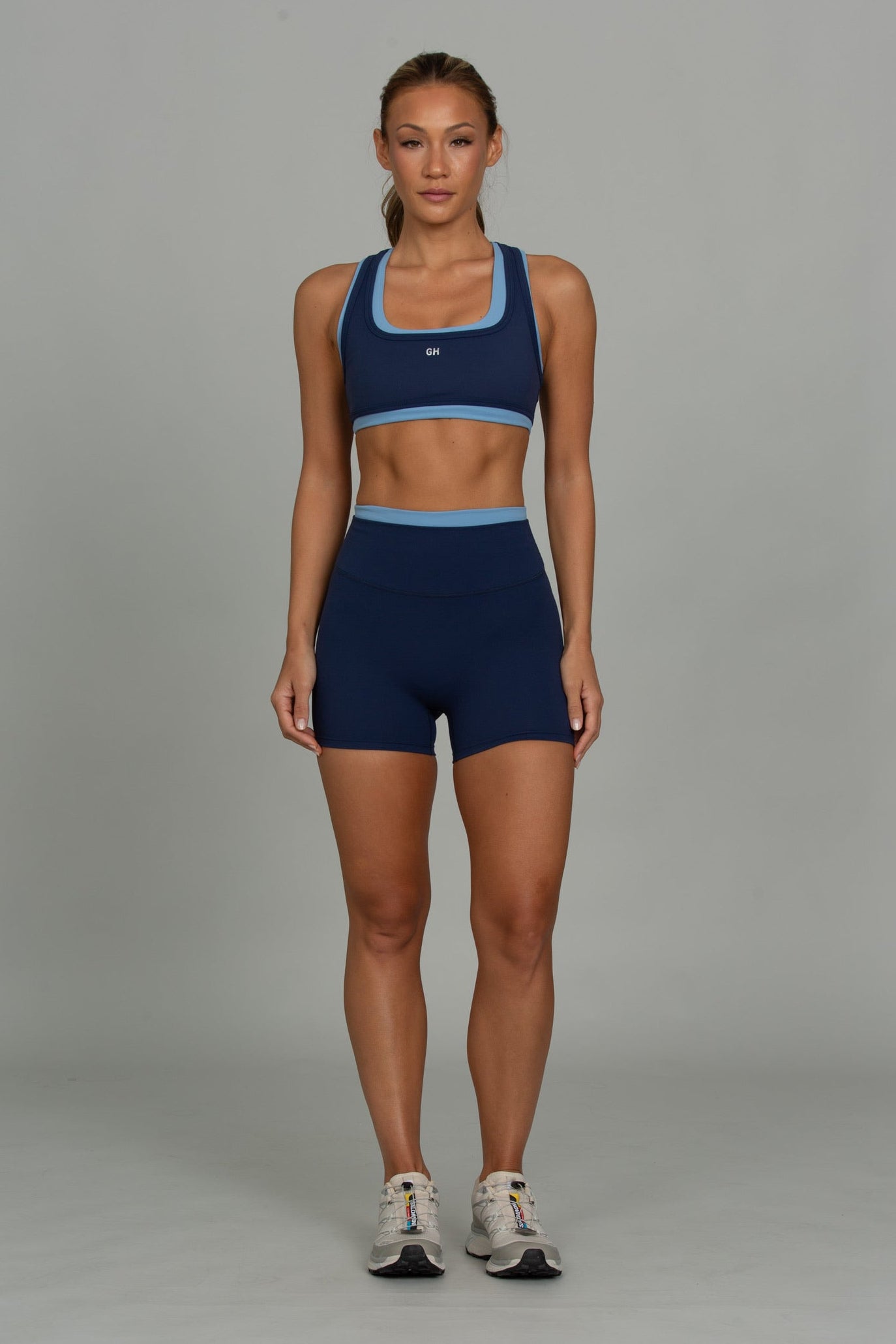 French Navy Double Waist MotionContour Short