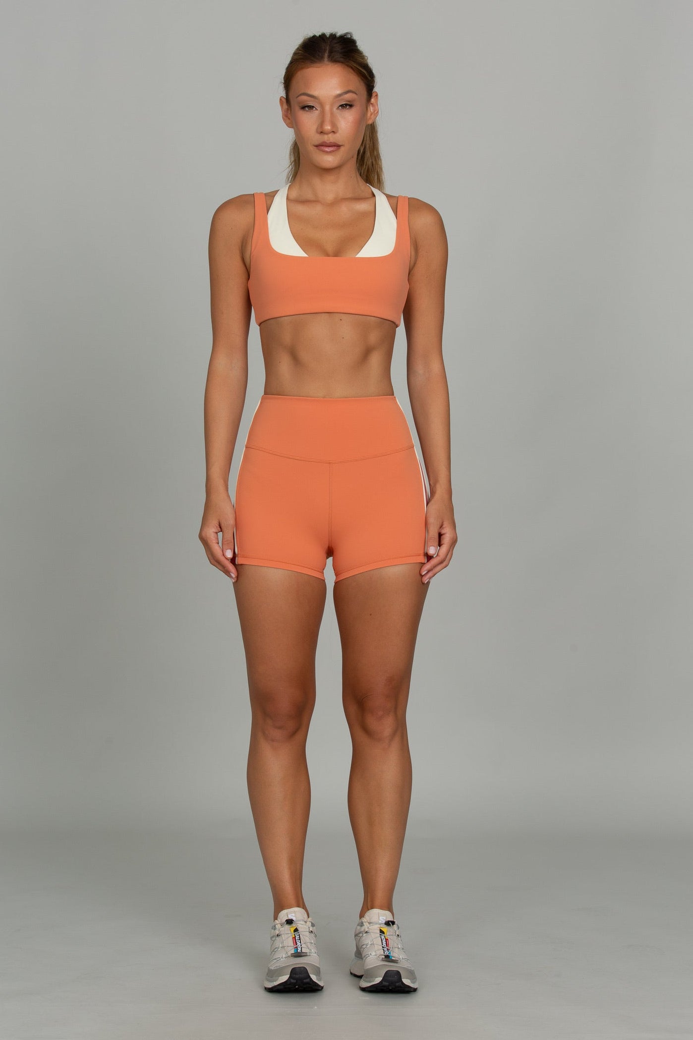Burnt Orange Side Stripe 3" StrydeForm Short