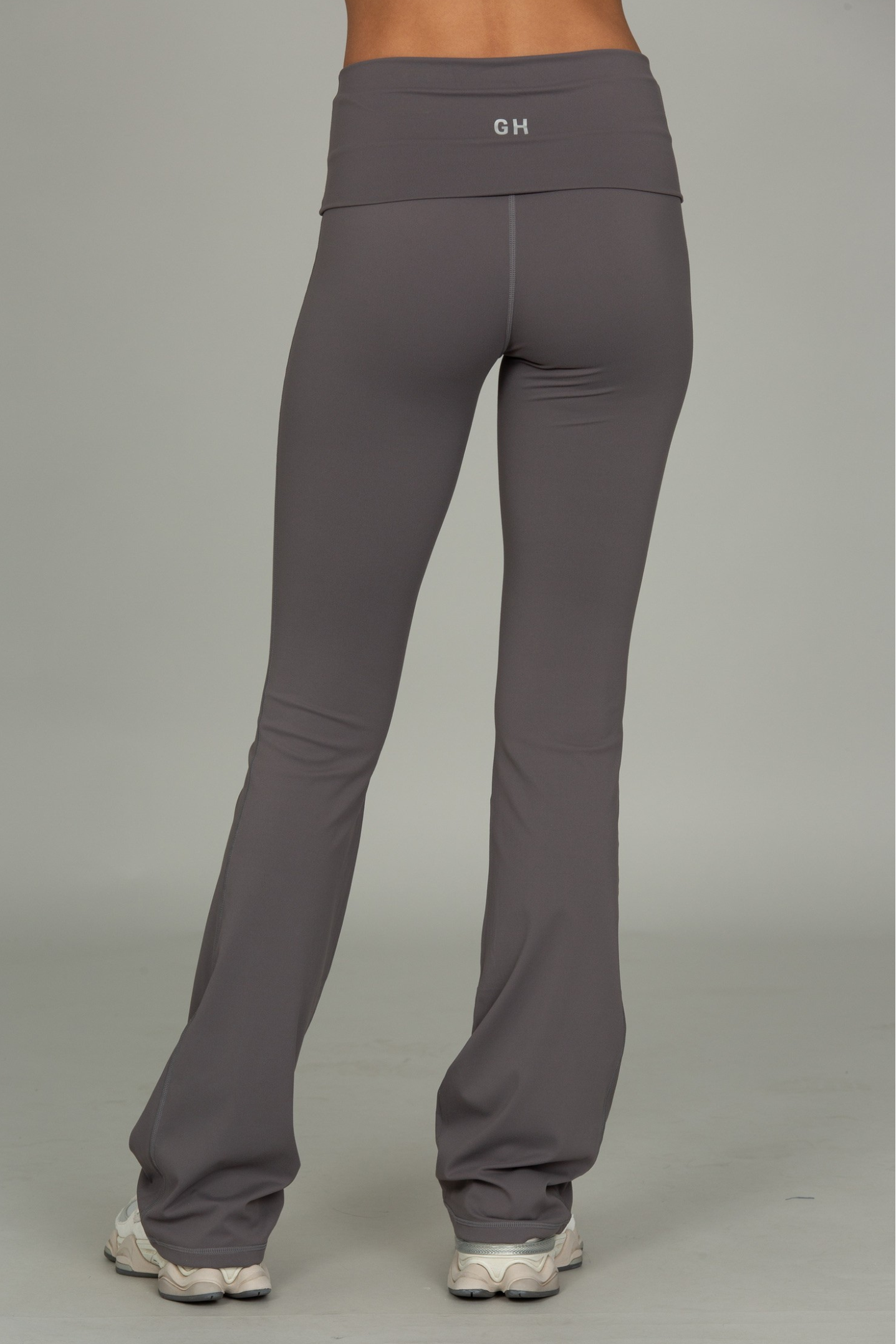 Shadow Grey Essential Foldover Flare Pant