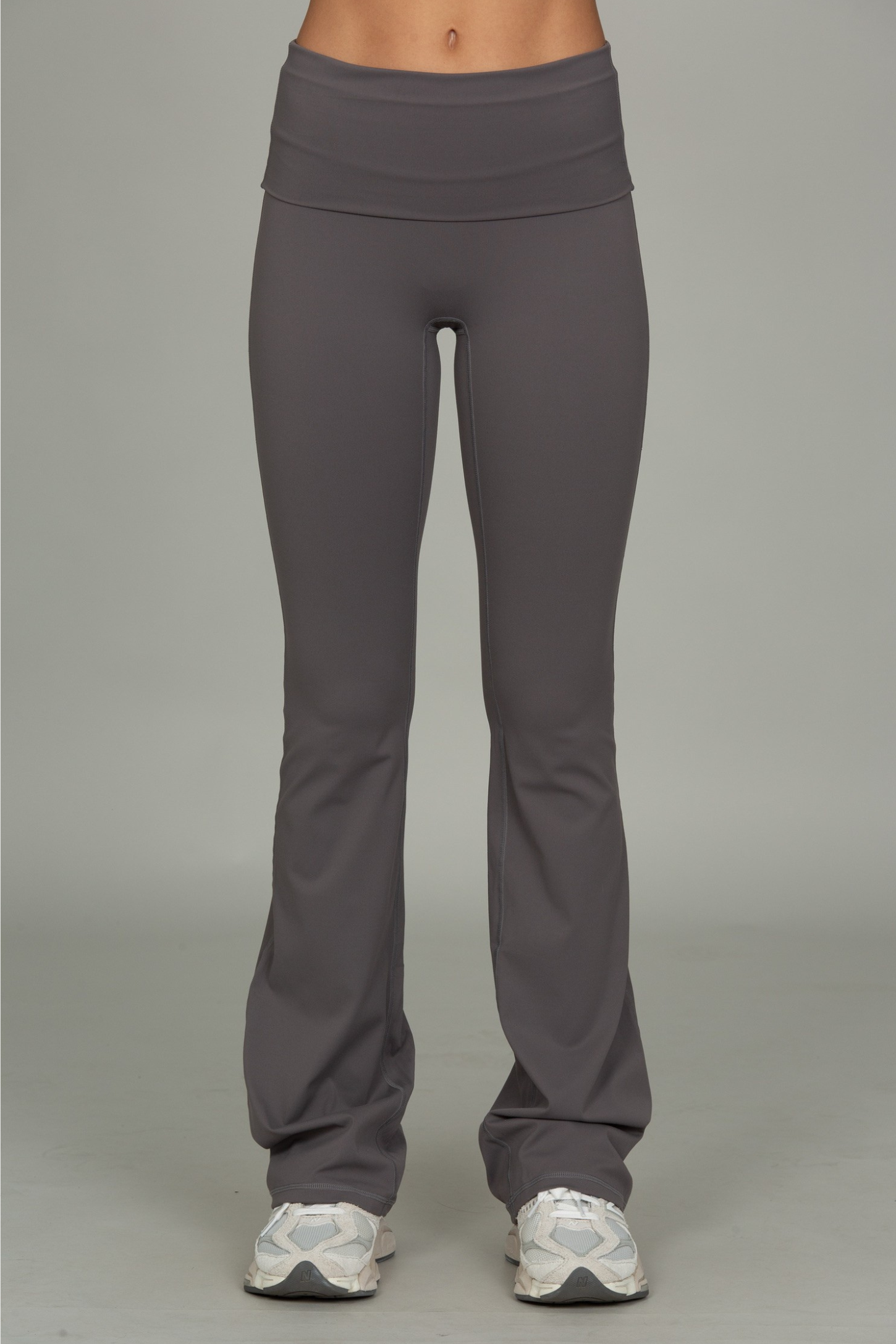 Shadow Grey Essential Foldover Flare Pant