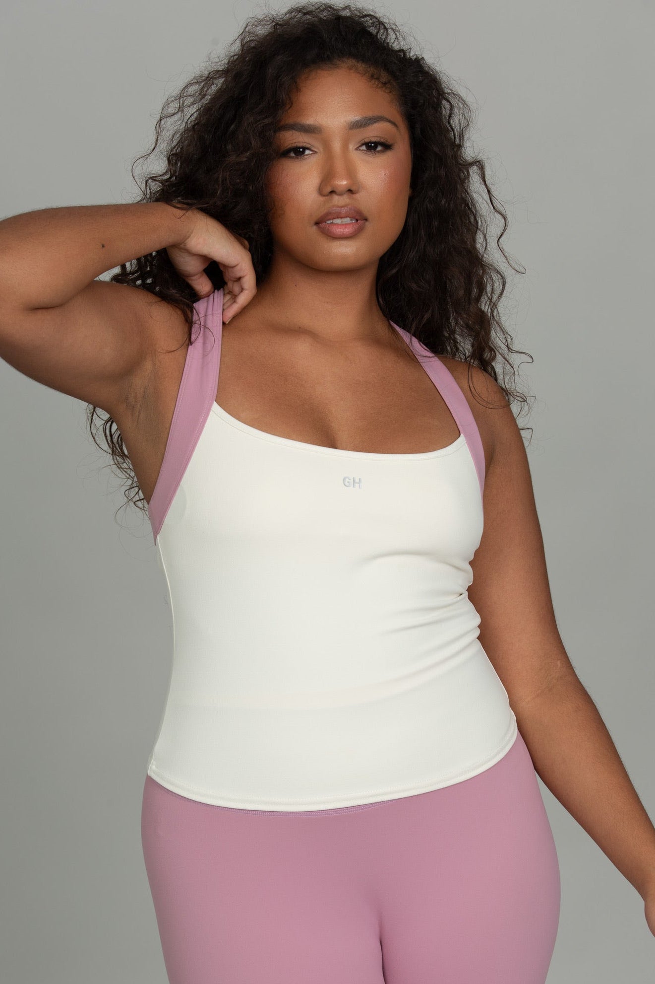 Sweet Cream MotionContour Cross Back Tank