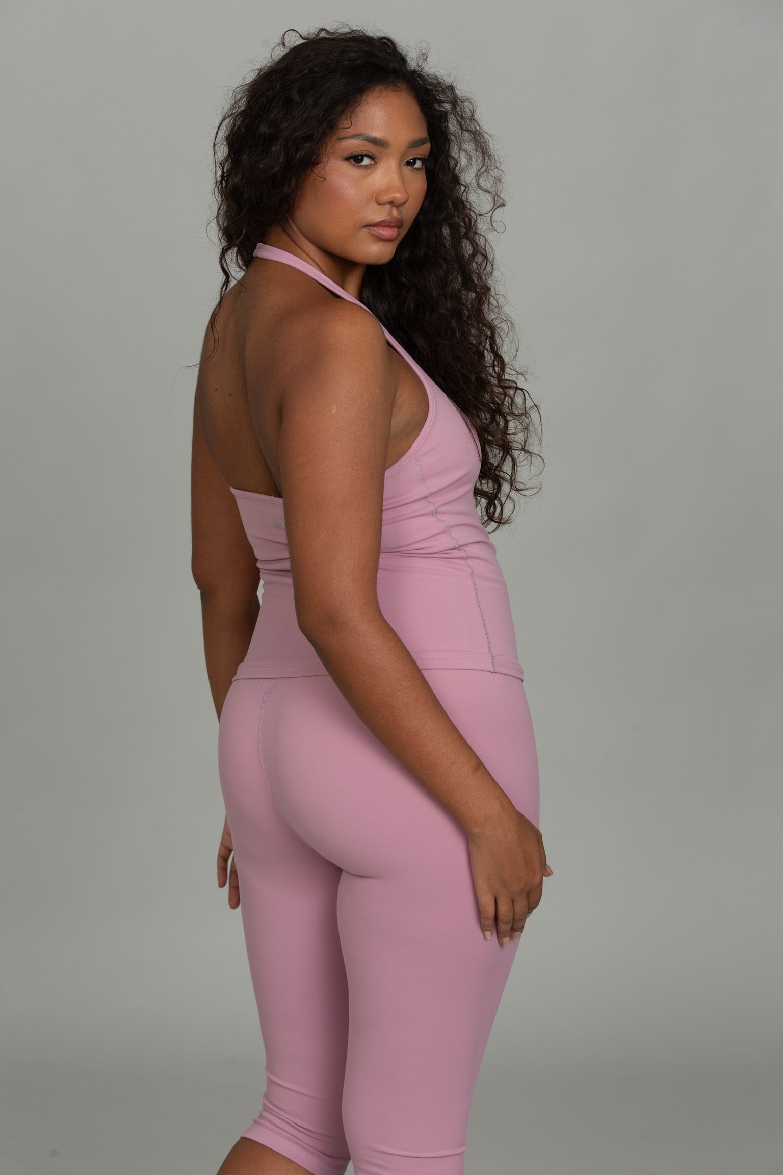 Soft Berry Double Waist MotionContour Capri