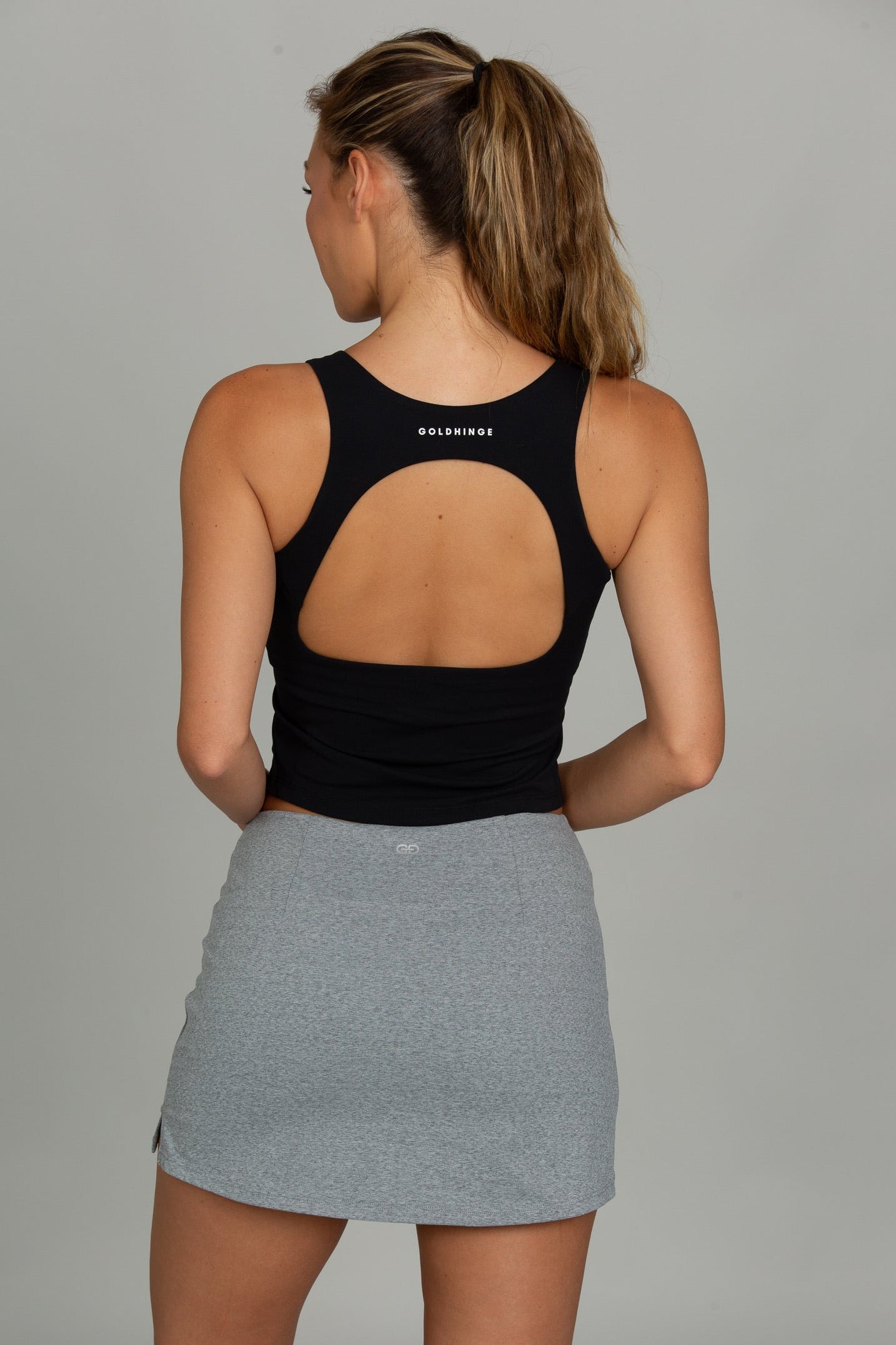 Medium Heather Grey Simple Skirt