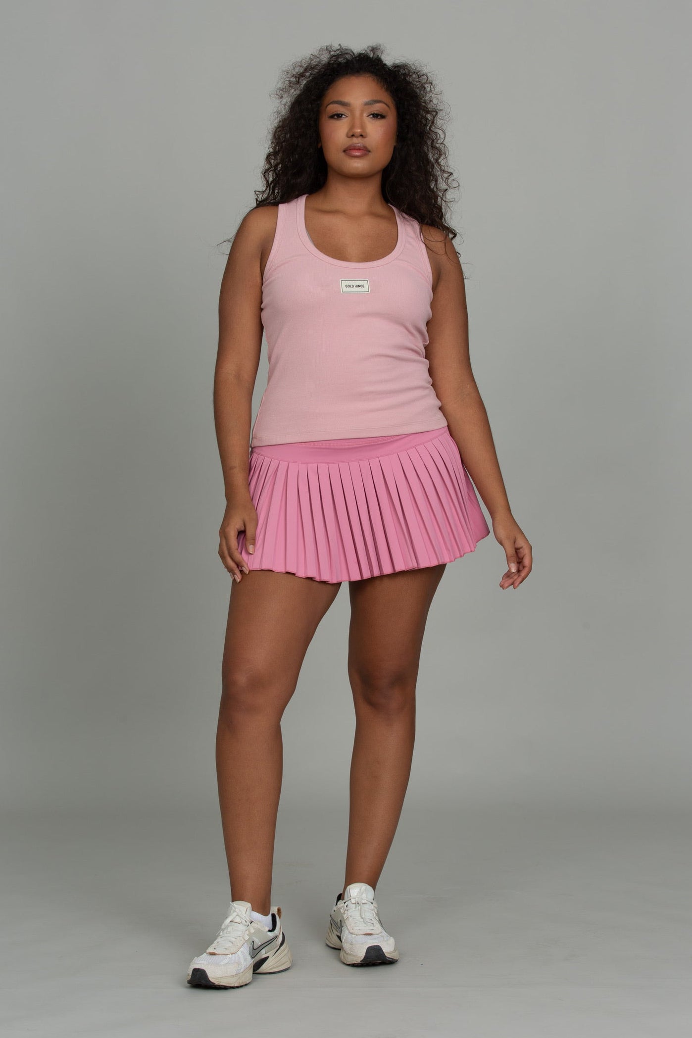 Ribbon Pleated Tennis Skirt