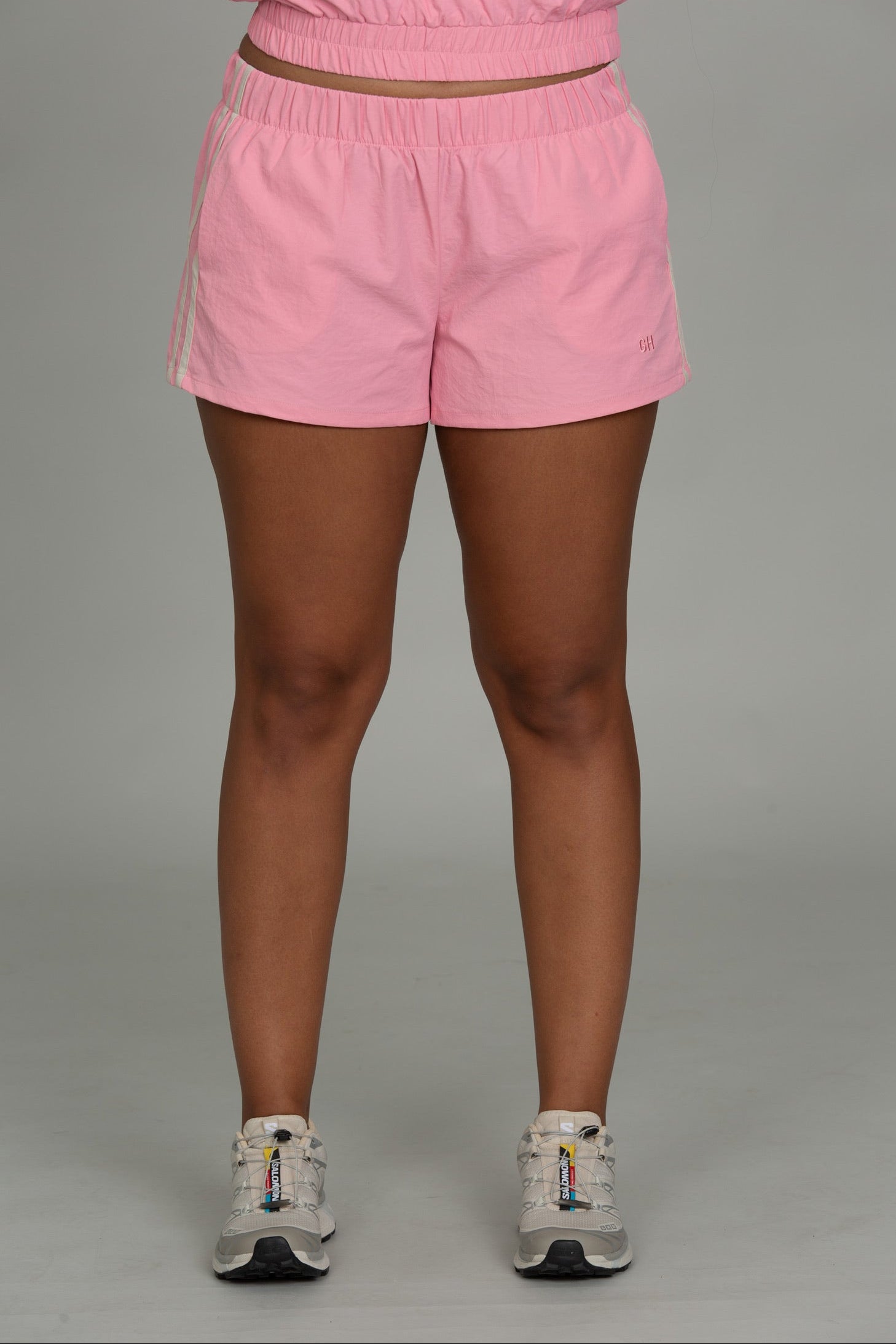Light Pink ActiveEase Side Stripe Short