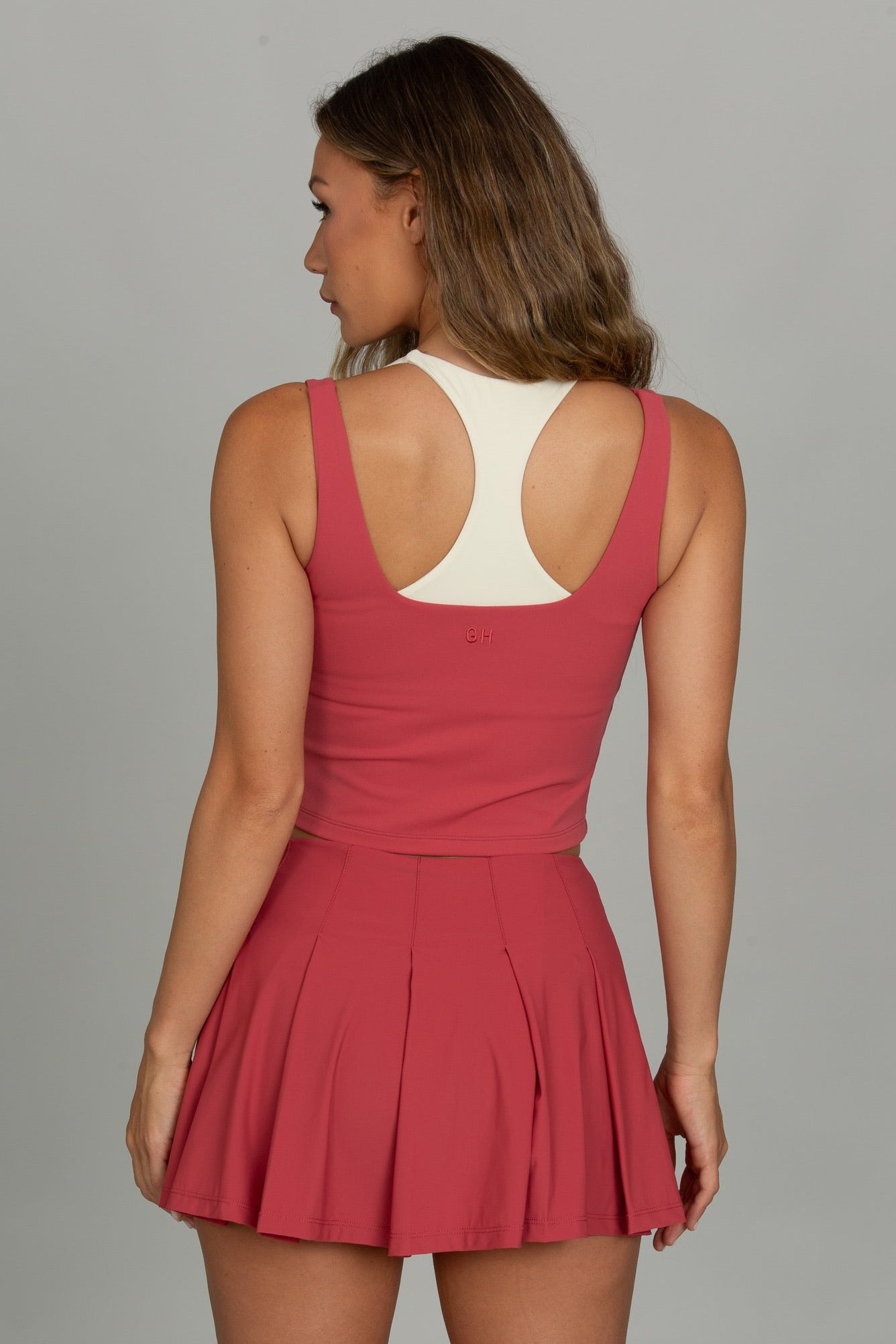 Terracotta Courtside Pleated Tennis Skirt [Pre-Order]