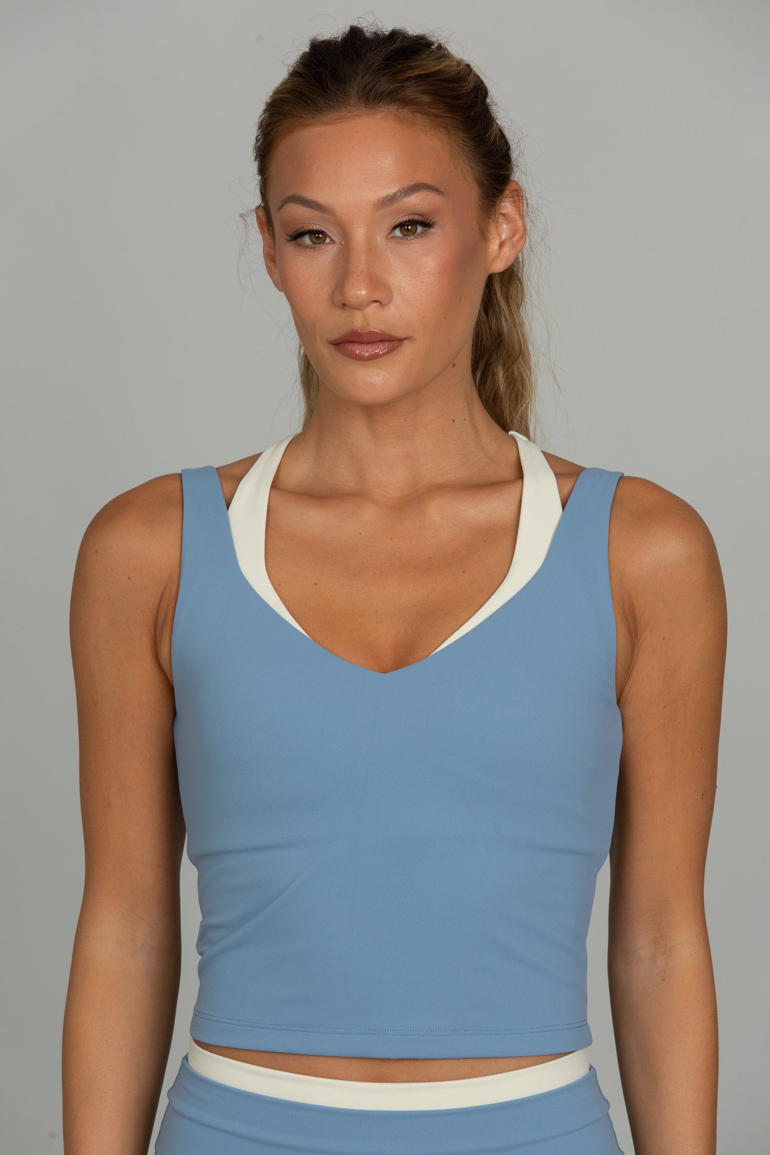 Stonewash Blue Double Layer Stryde Form Tank