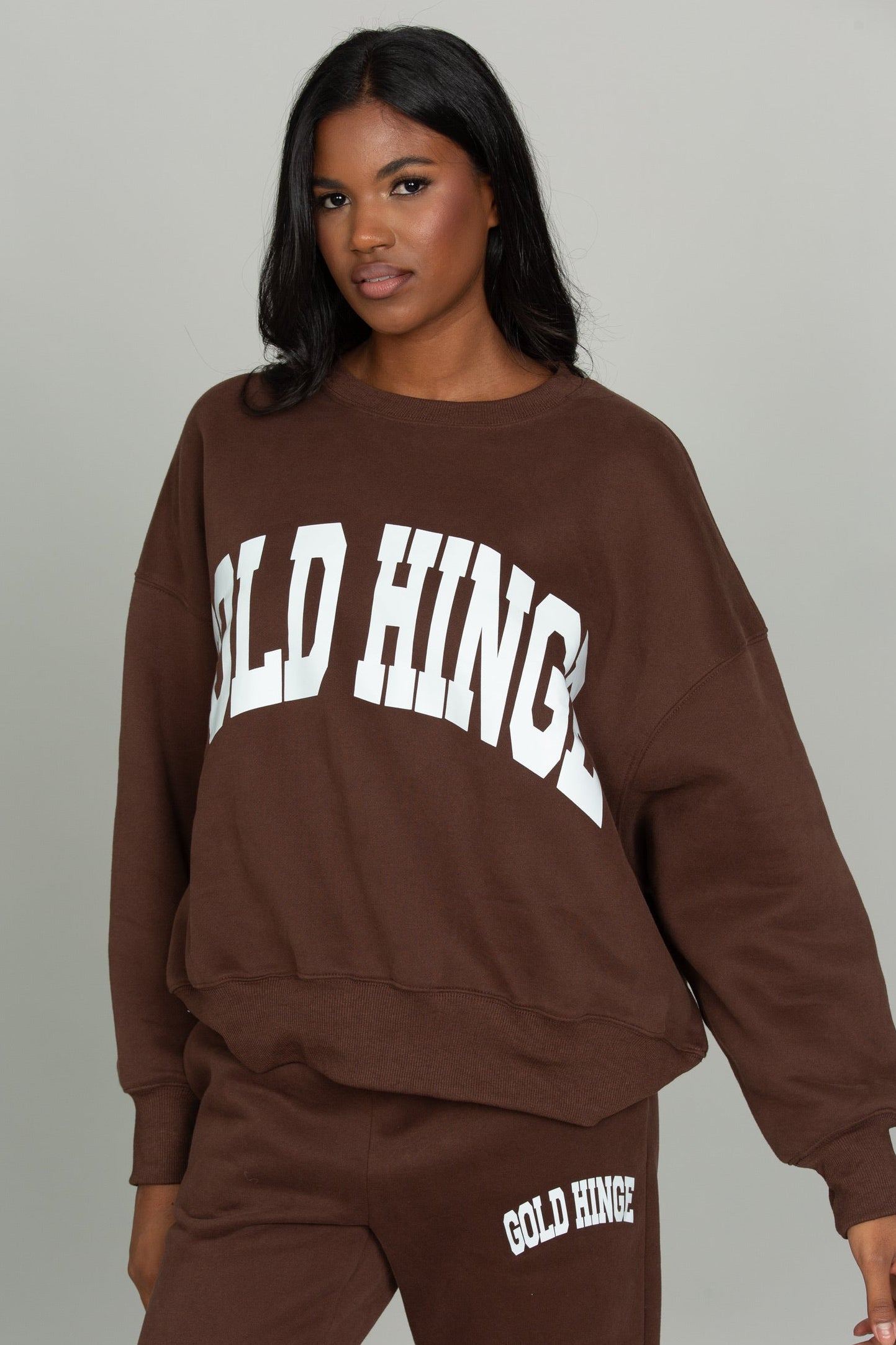 Dark Brown GH Wide Arm Sweatshirt