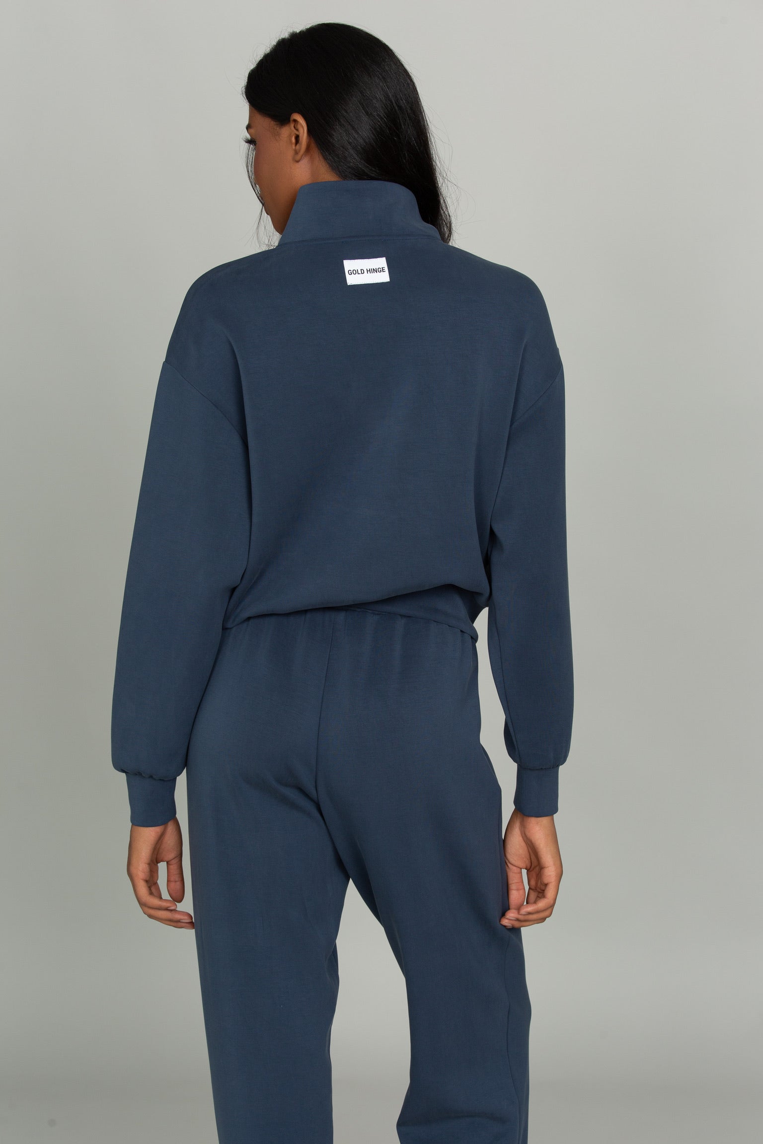 Stone Navy LuxeSoft Lounge Quarter Zip