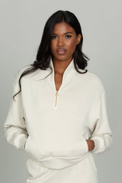 Natural LuxeSoft Lounge Quarter Zip