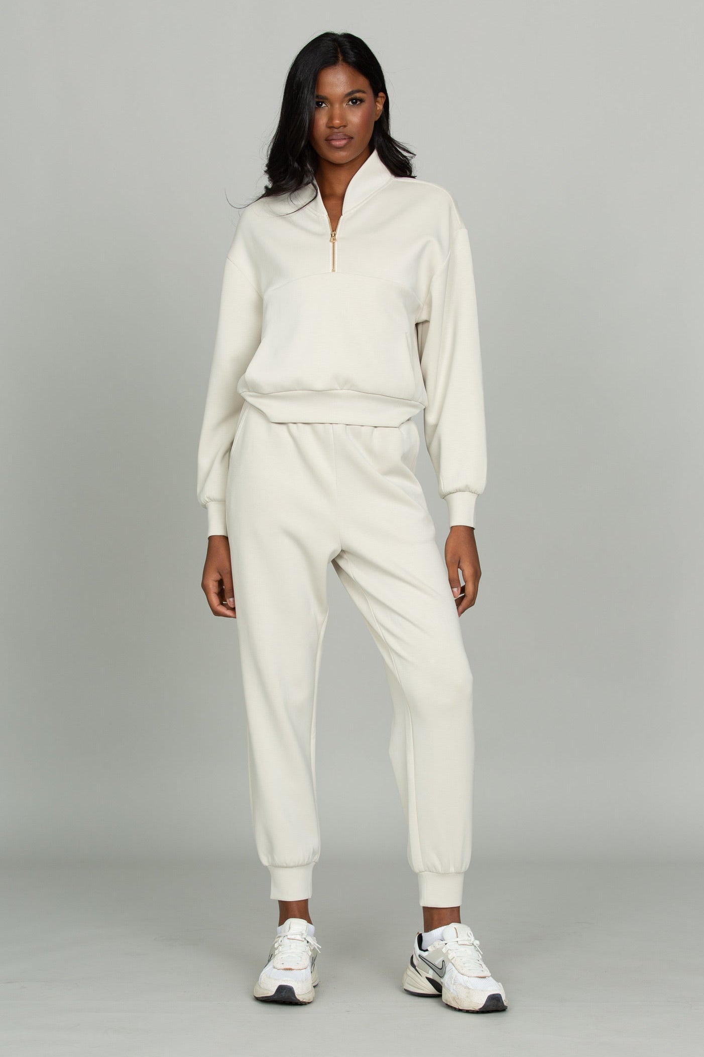 Natural LuxeSoft Lounge Quarter Zip
