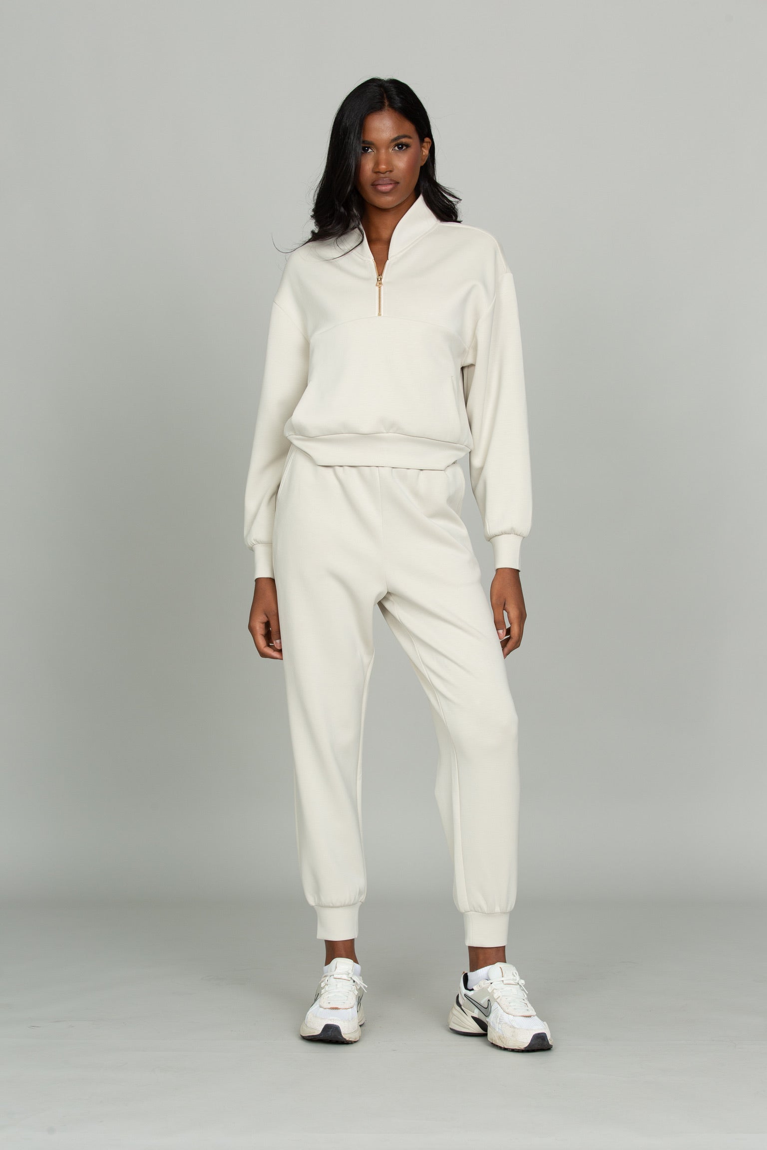 Natural LuxeSoft Lounge Quarter Zip