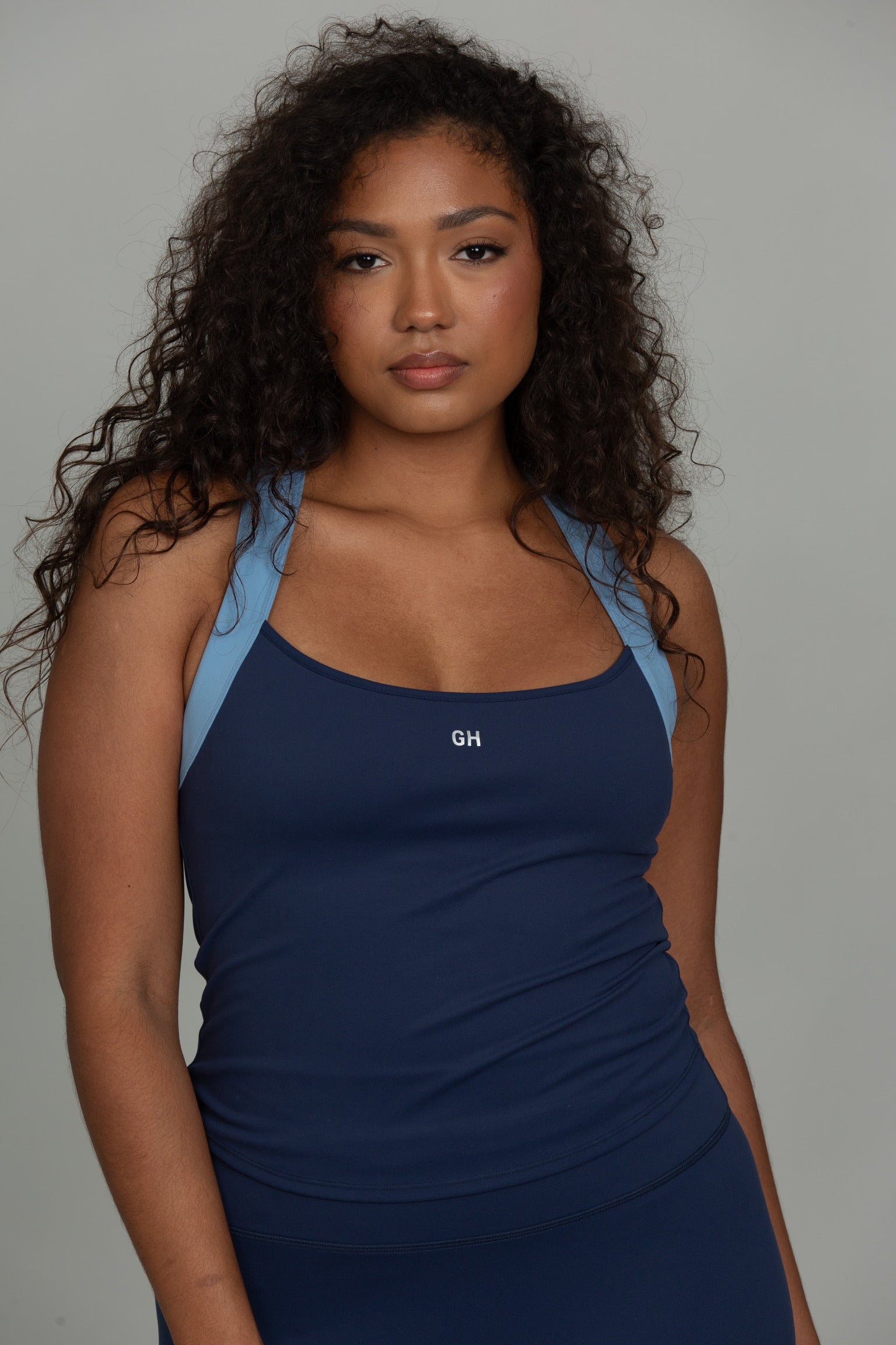 French Navy MotionContour Cross Back Tank