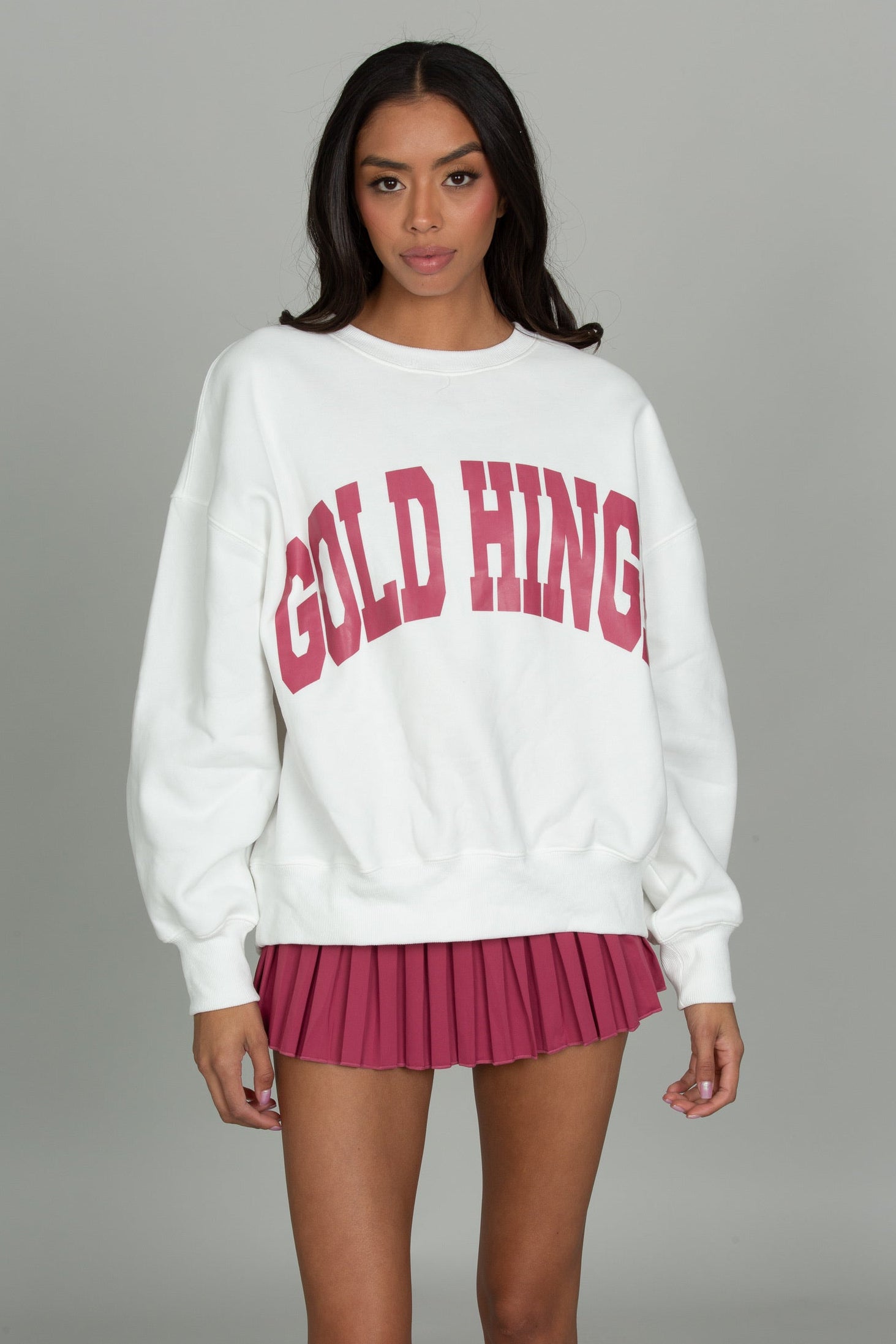 White Raspberry GH Wide Arm Sweatshirt