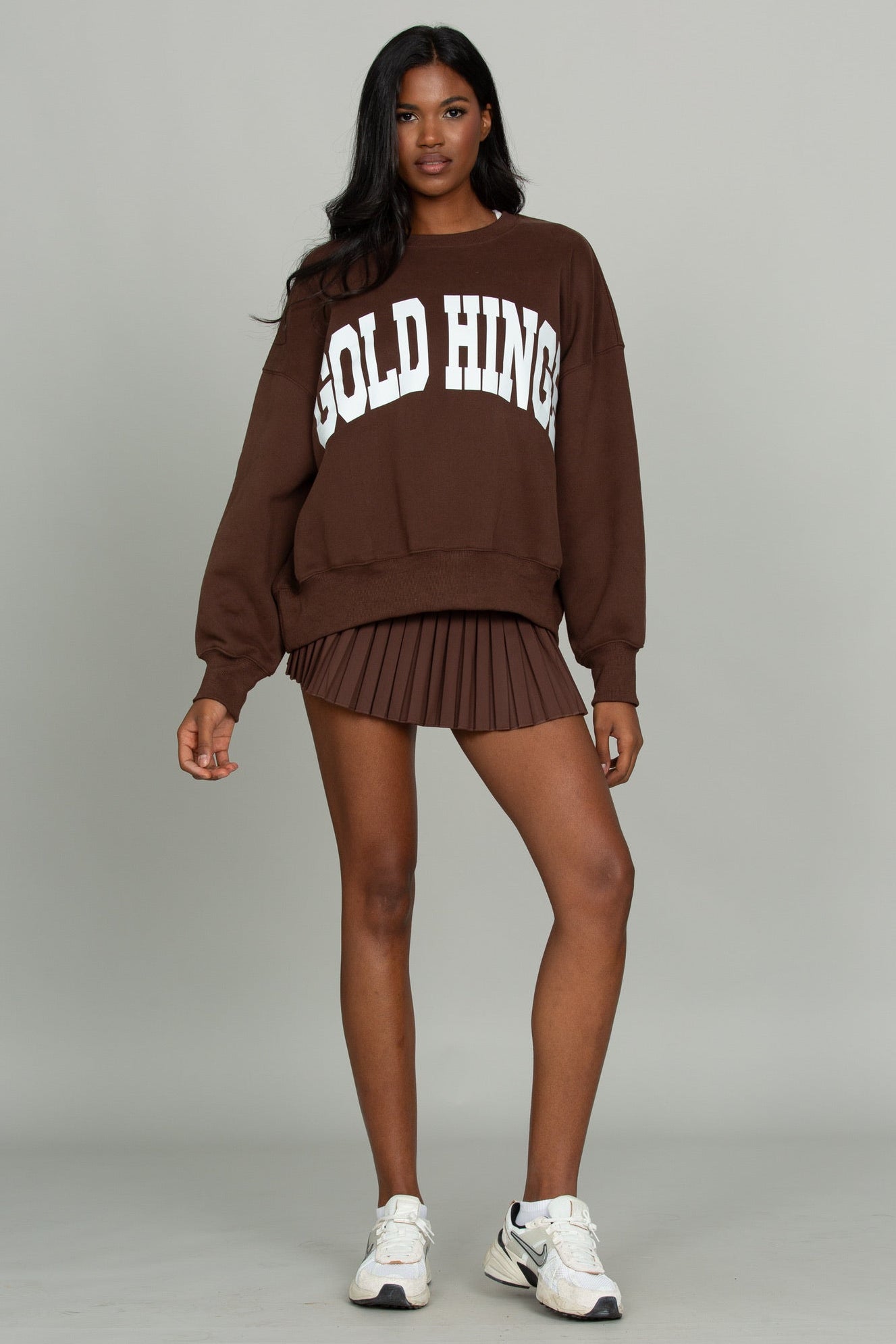 Dark Brown GH Wide Arm Sweatshirt