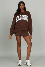 Dark Brown GH Wide Arm Sweatshirt
