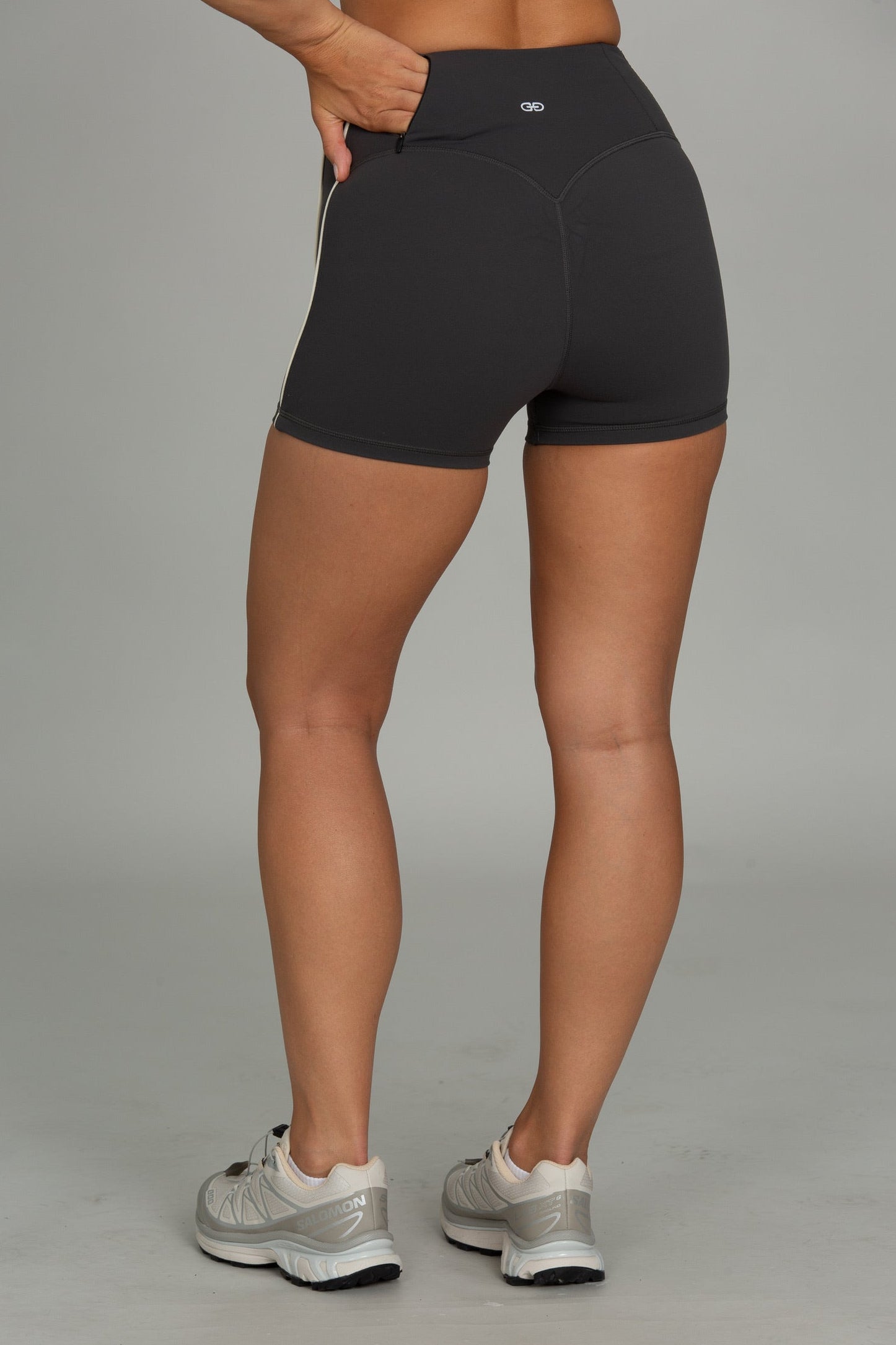 Off-Black Side Stripe 3" StrydeForm Short