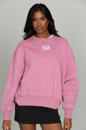 Pale Berry GH Embroidered Sweatshirt