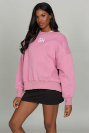 Pale Berry GH Embroidered Sweatshirt