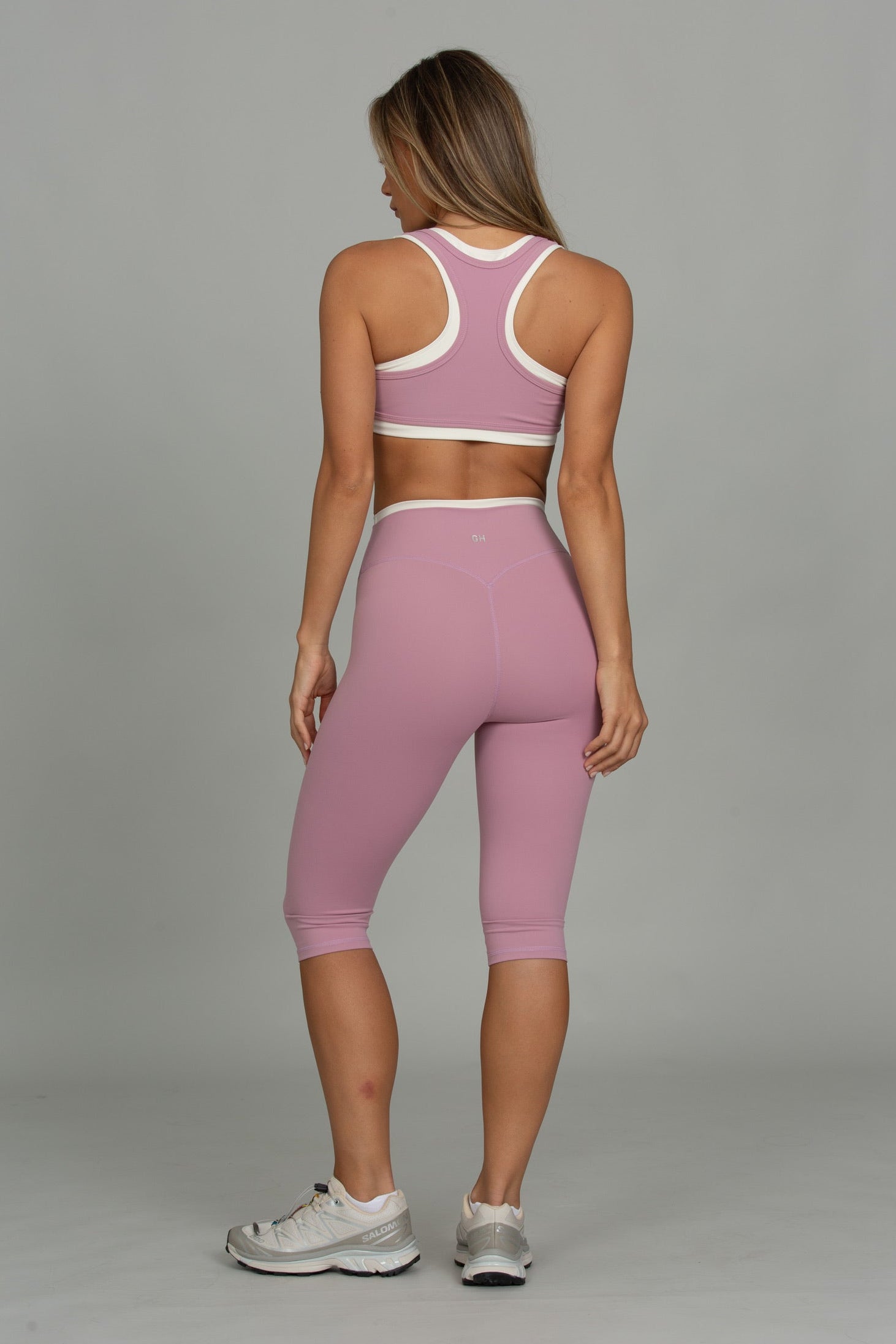 Soft Berry Double Waist MotionContour Capri