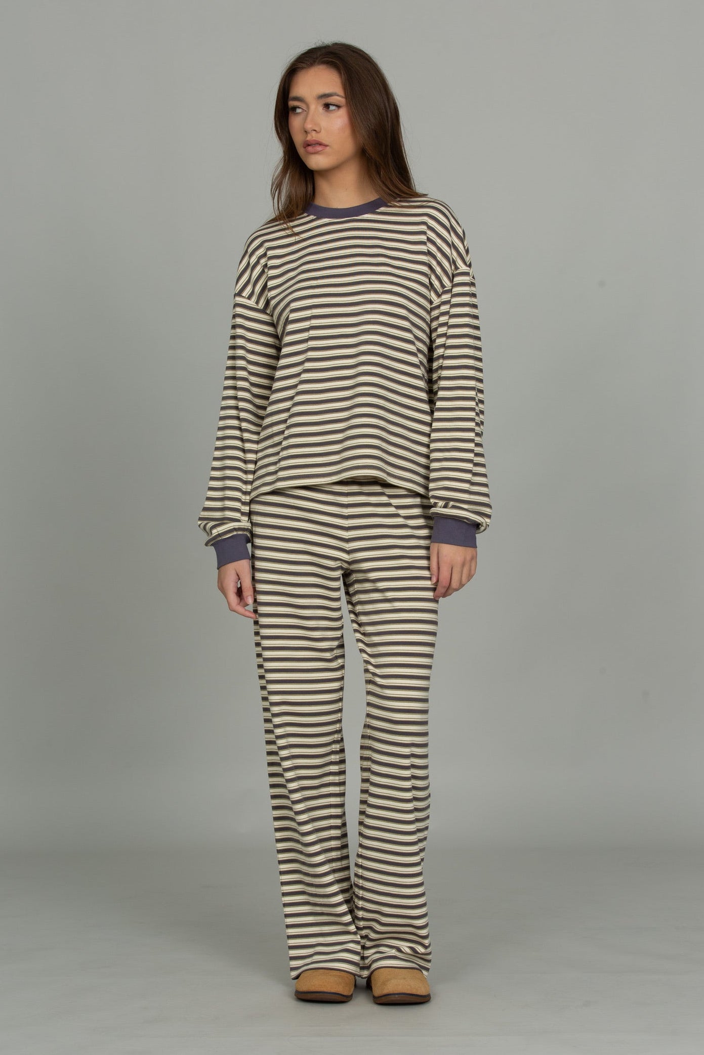 Rize Cotton Striped Pant