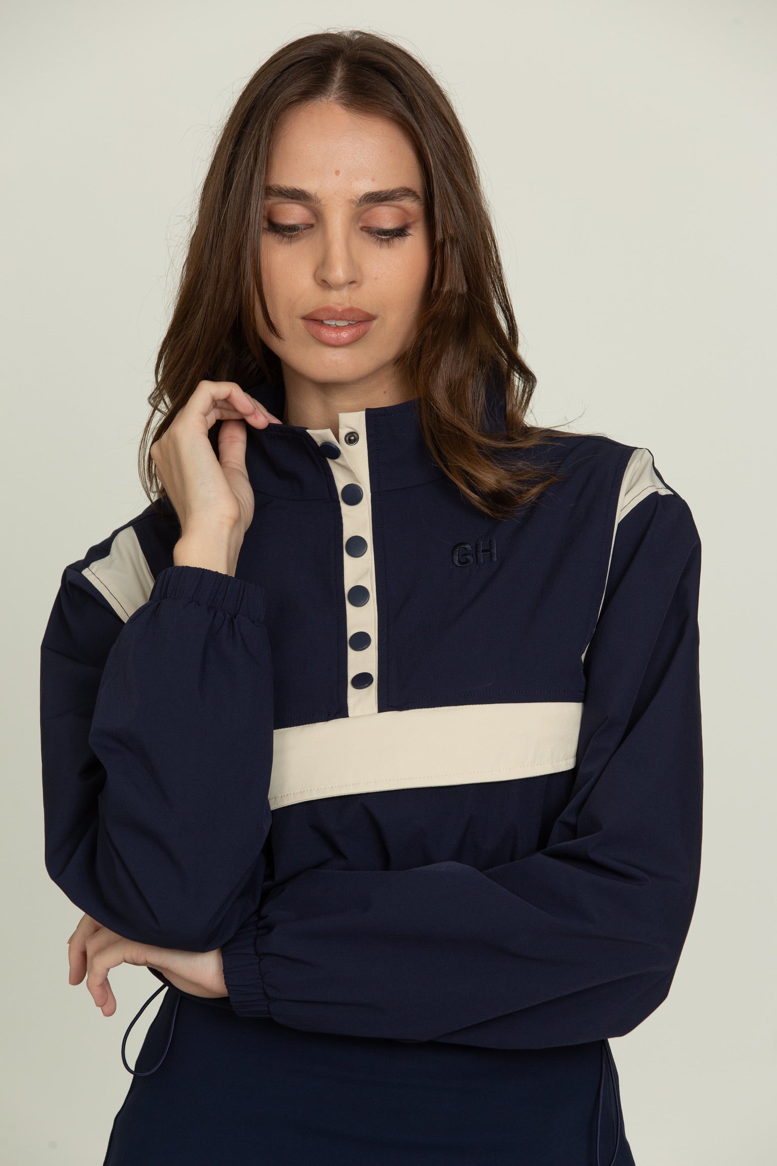 Vintage Navy AirGlyde Cropped Windbreaker [Pre-Order]