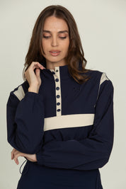 Vintage Navy AirGlyde Cropped Windbreaker [Pre-Order]