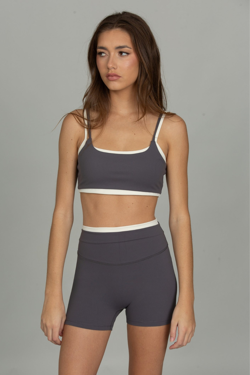 Steel Grey Double Waist StrydeForm Short