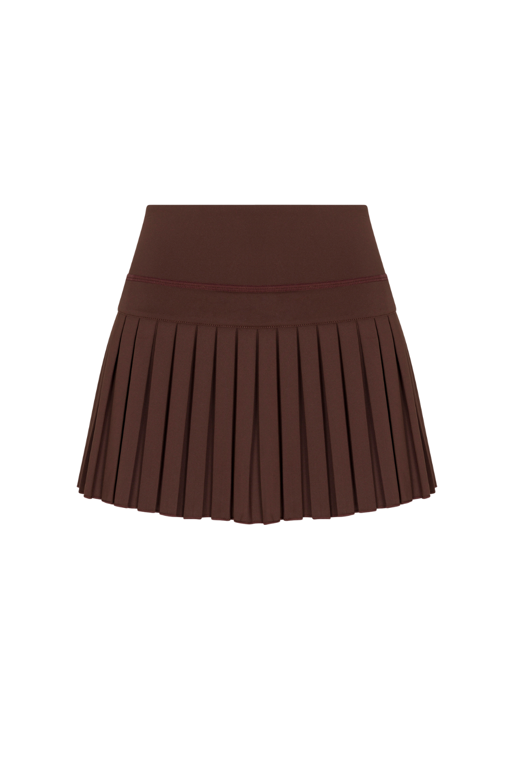 Dark Brown Pleated Tennis Skirt