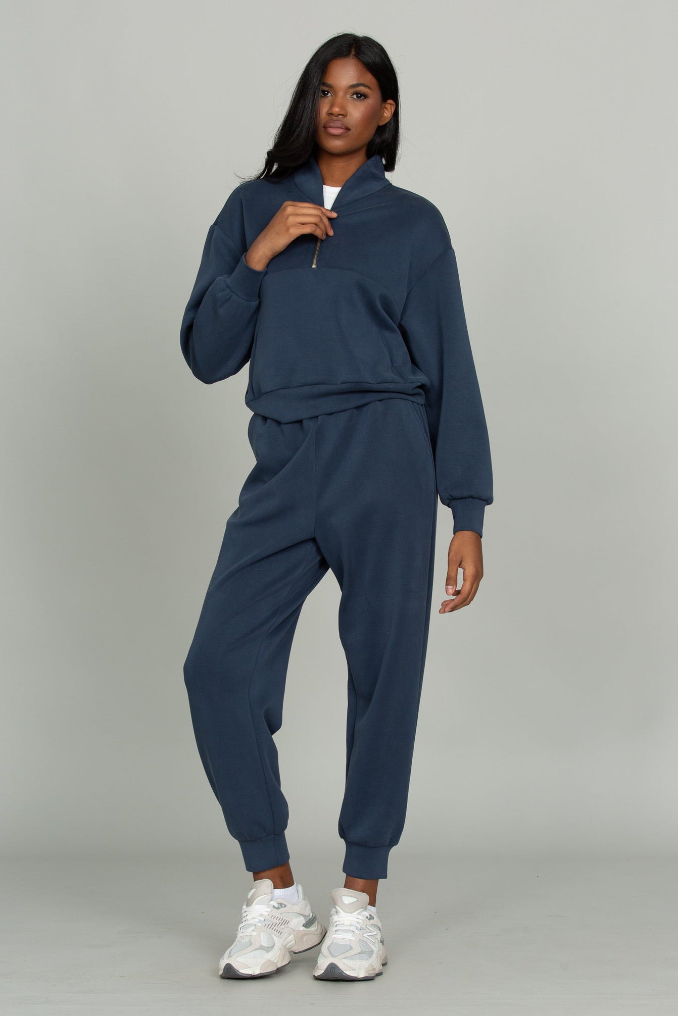 Stone Navy LuxeSoft Lounge Quarter Zip [Pre-Order]