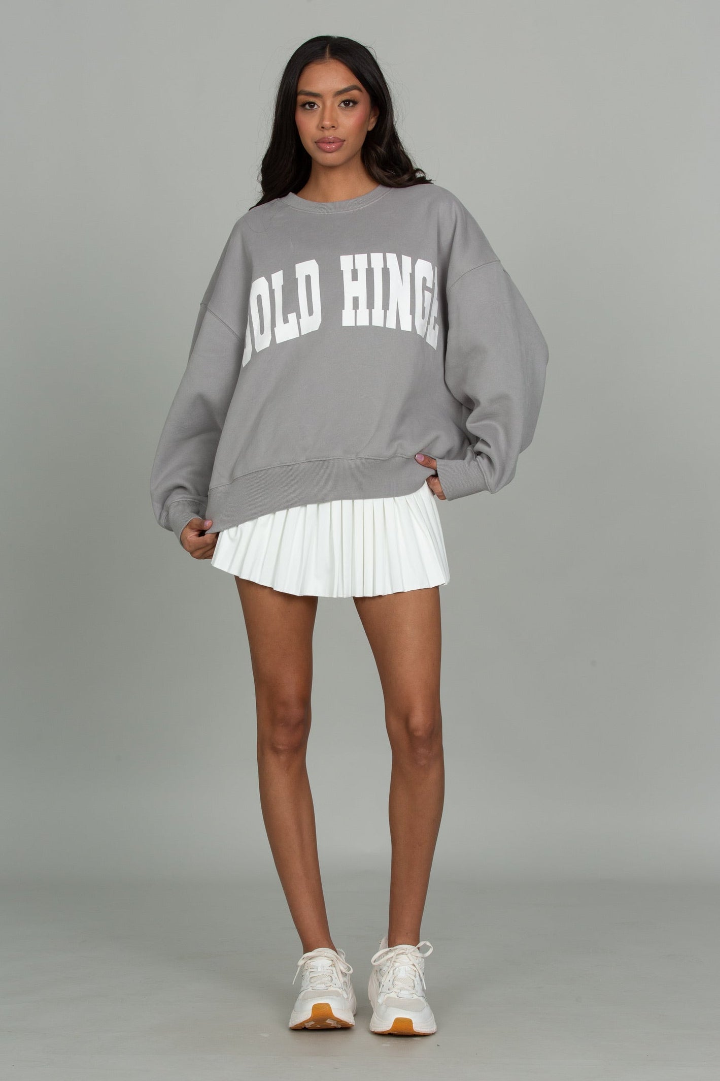 エンフォルド　COLOR-SLEEVES PULLOVER グレー エンフォルド COLOR-SLEEVES PULLOVER グレー 【公式通販】