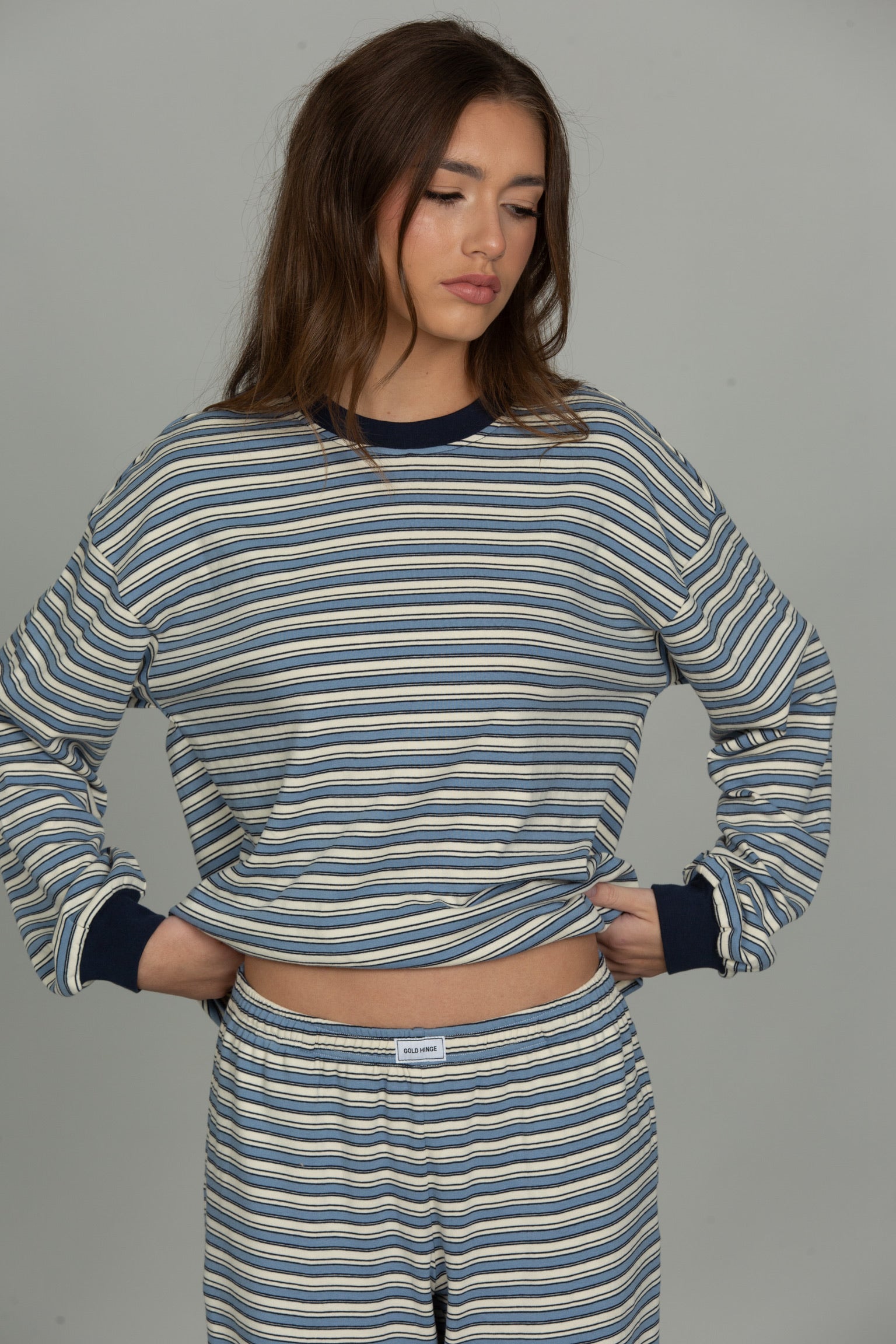 Chill Cotton Striped Long Sleeve Tee