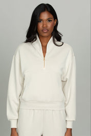 Natural LuxeSoft Lounge Quarter Zip