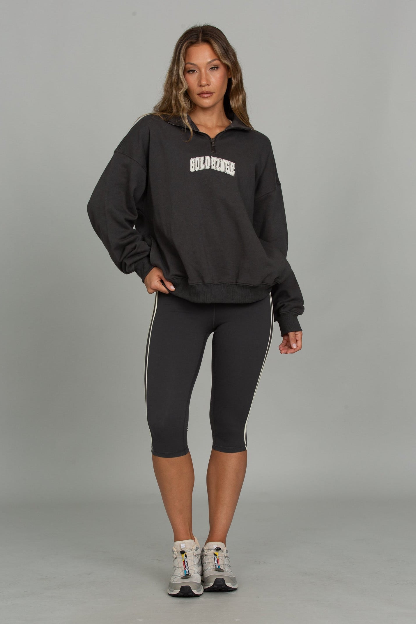 Off-Black GH Quarter Zip Sweatshirt