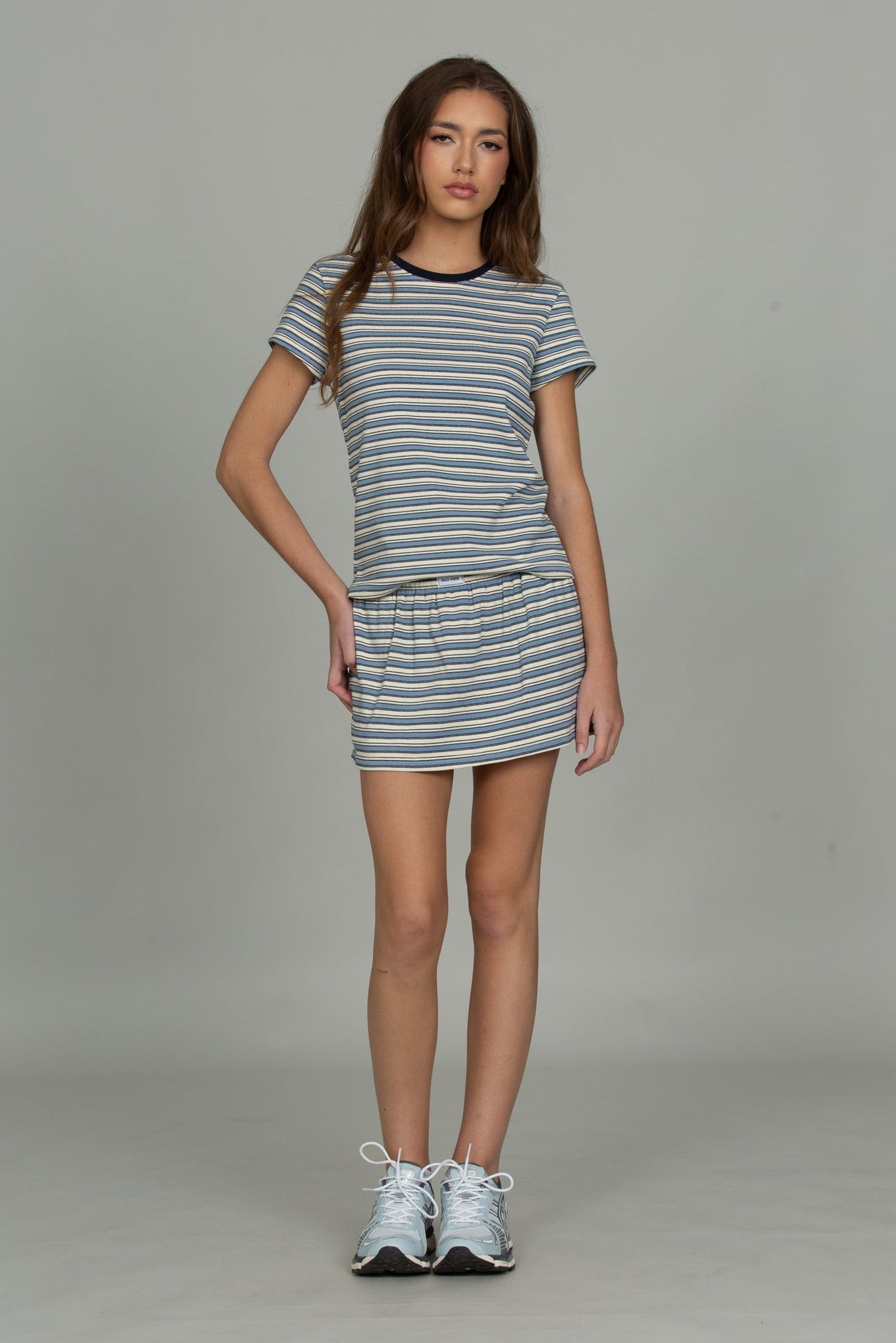 Chill Cotton Striped Skirt