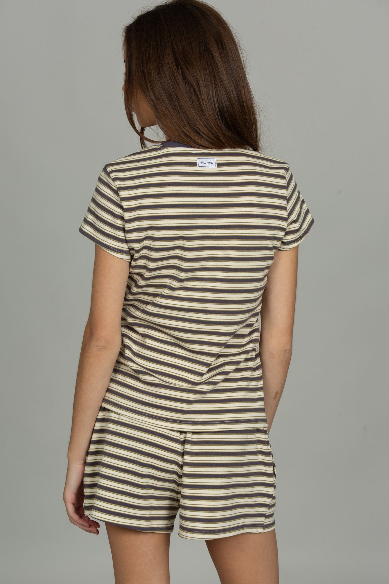 Rize Cotton Striped Short