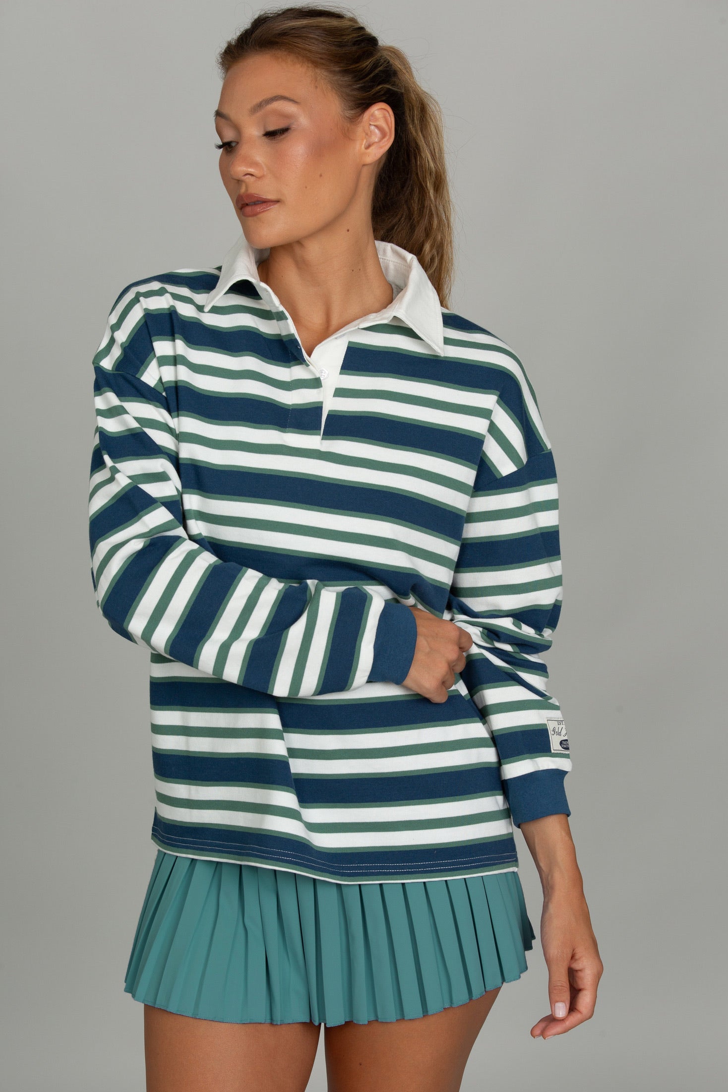 Lagoon Striped Rugby Top