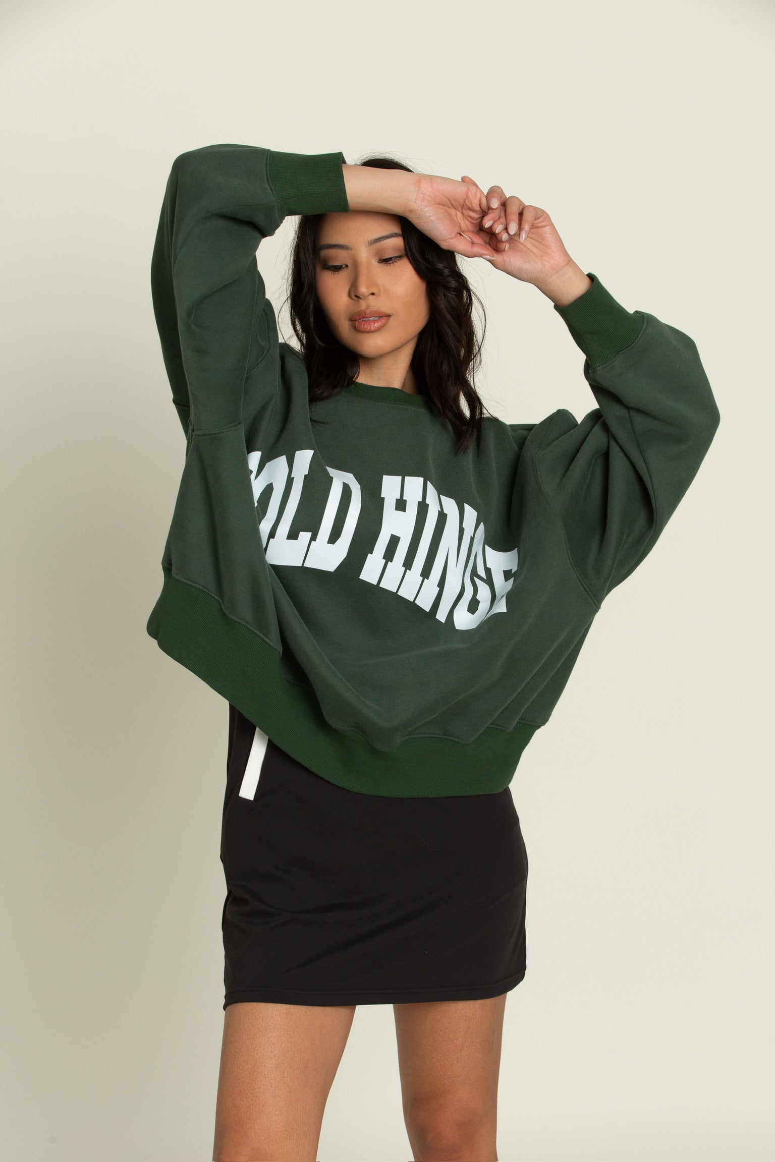 Dark Green GH Wide Arm Sweatshirt