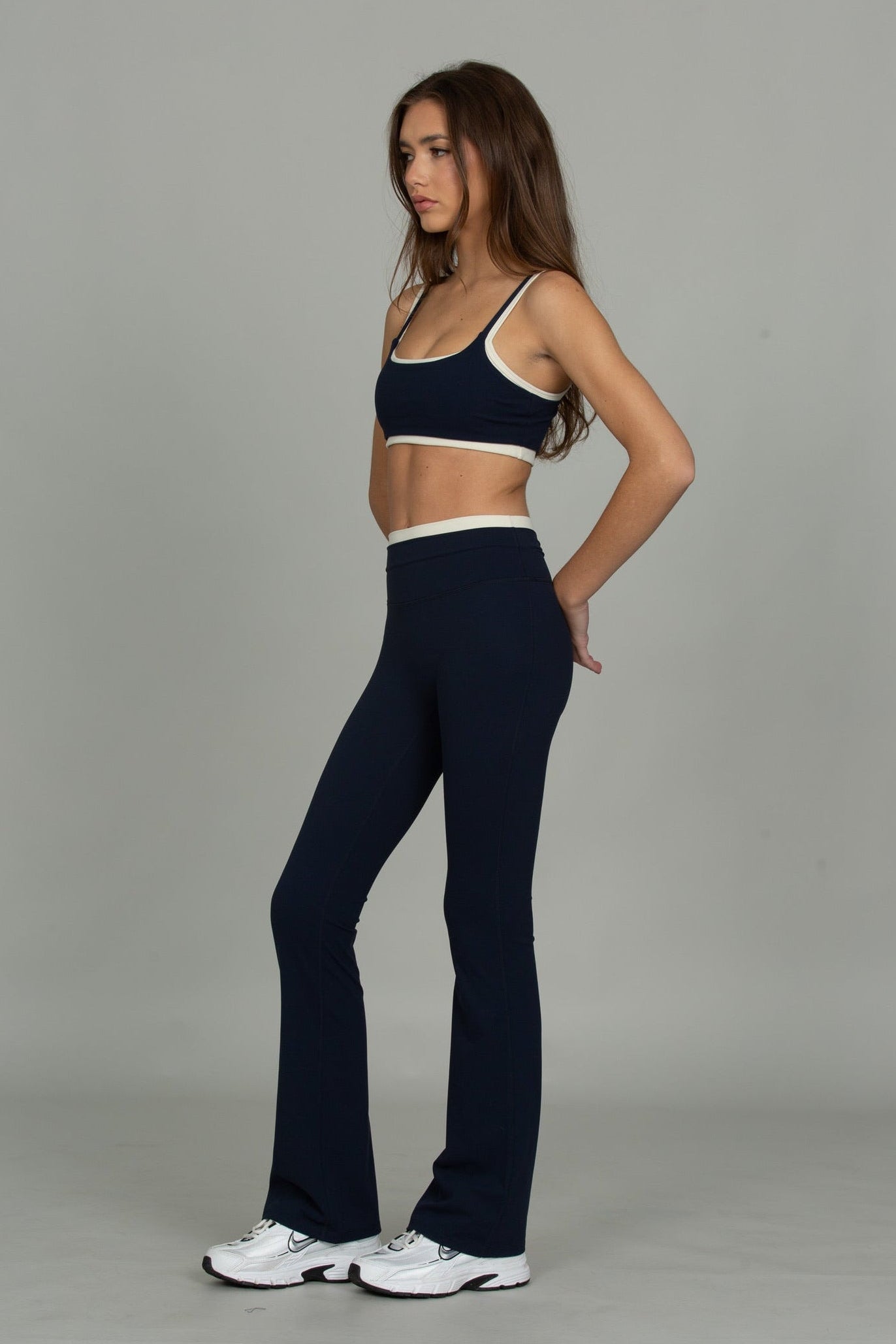 Midnight Navy Double Waist StrydeForm Flare Pant