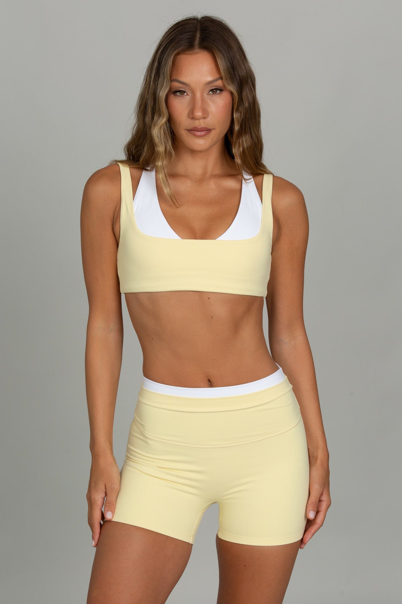 Warm Yellow Double Waist StrydeForm Short