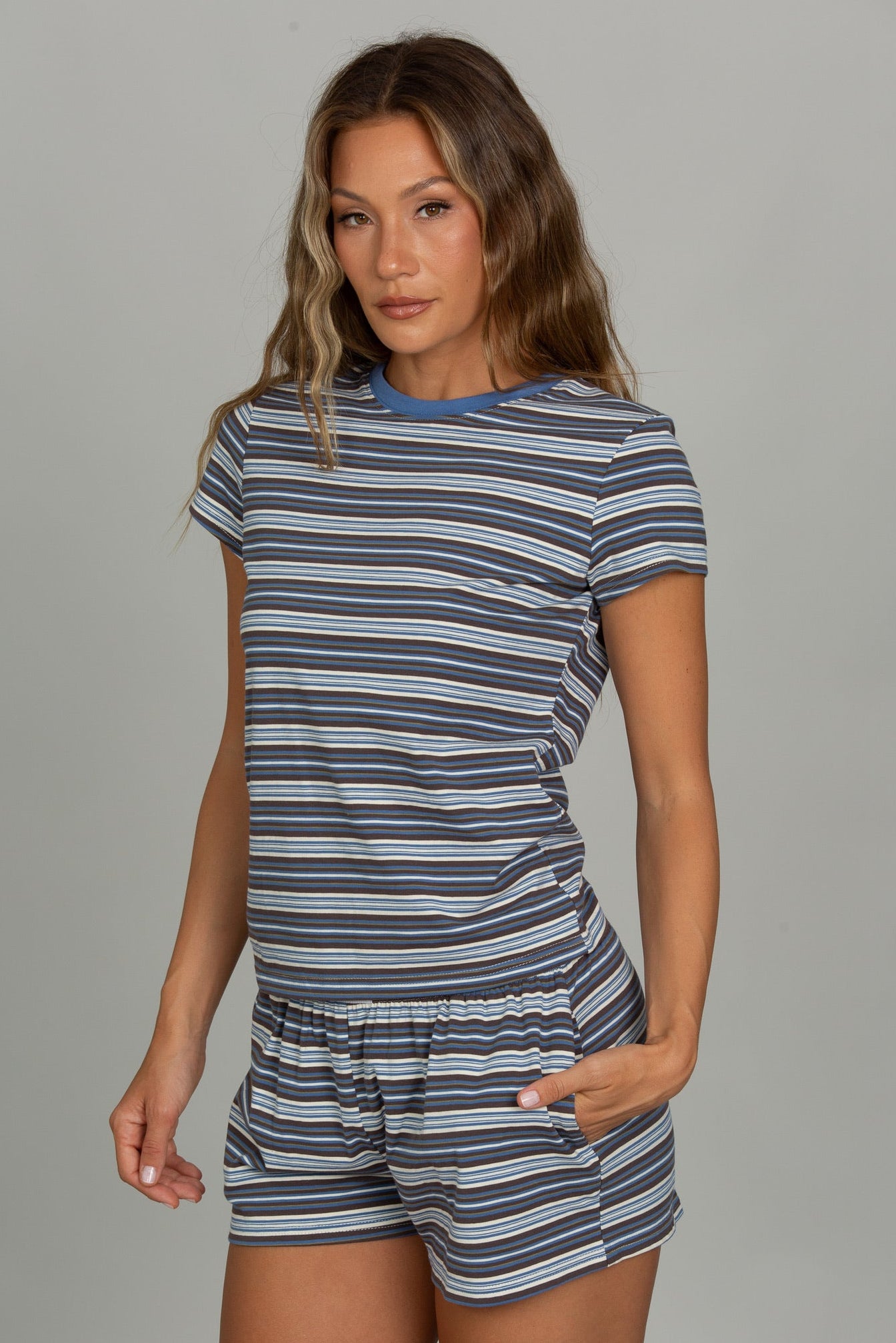 Lagoon Striped Tee