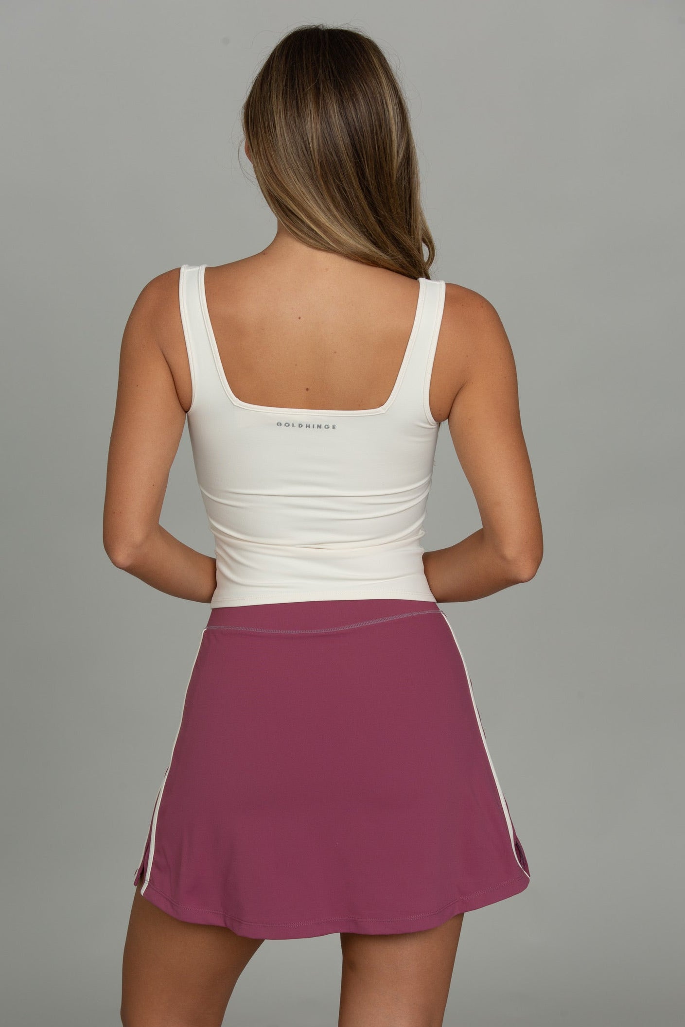 Acai Striped MotionCloud A-Line Skirt