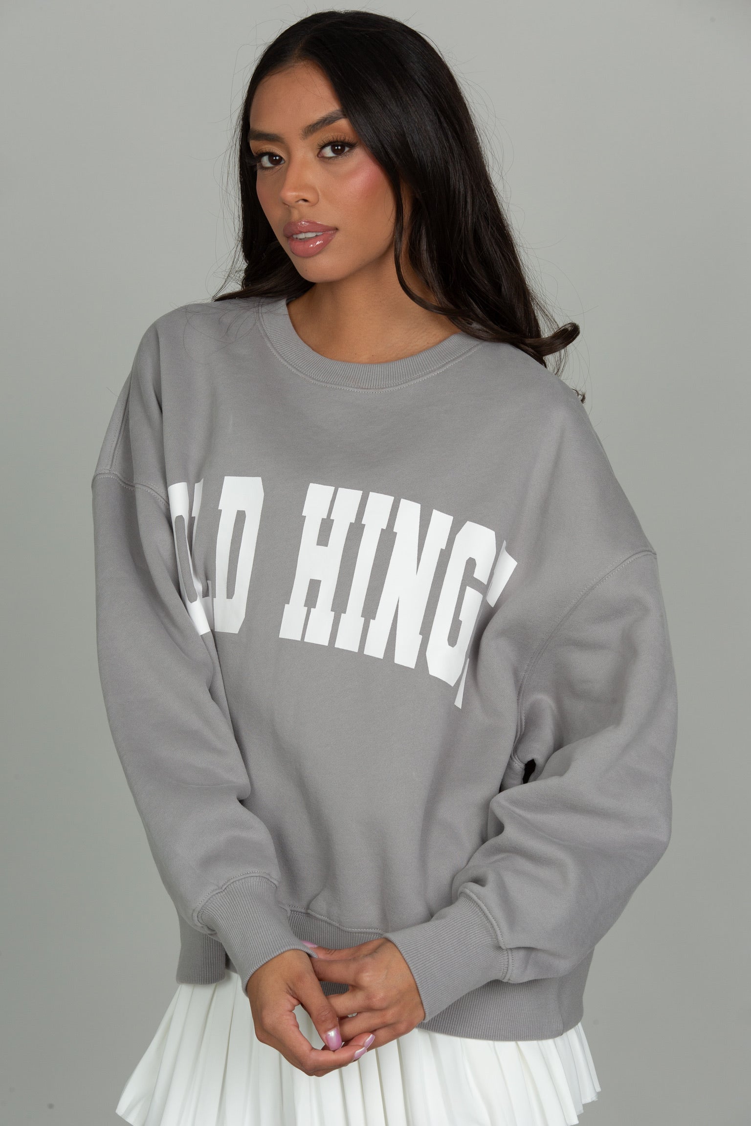 Light Grey GH Wide Arm Sweatshirt – Gold Hinge