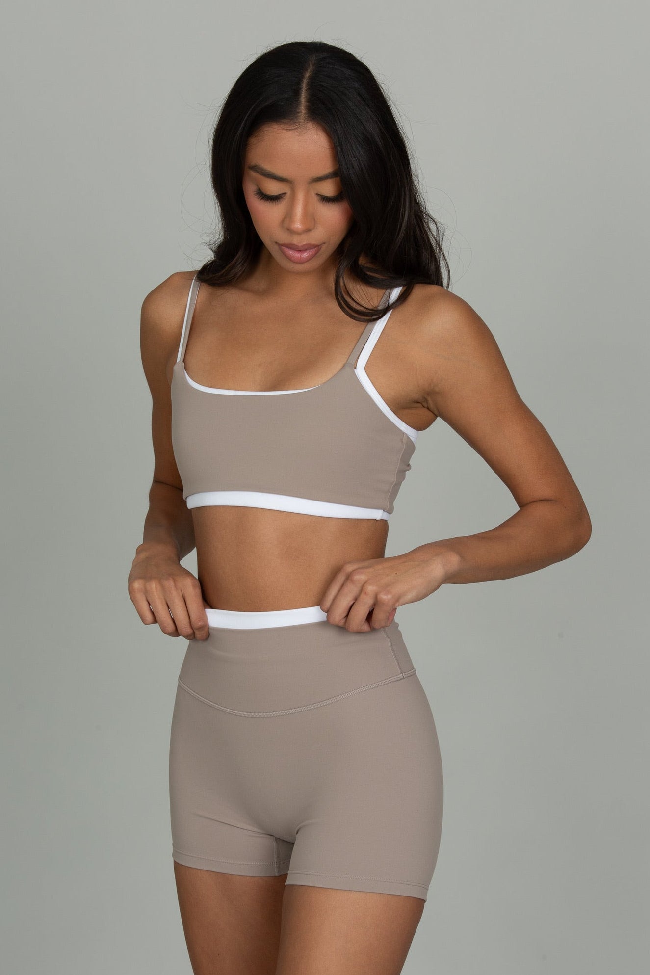 Taupe Double Waist StrydeForm Short