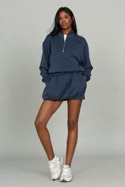 Stone Navy LuxeSoft Bubble Skirt